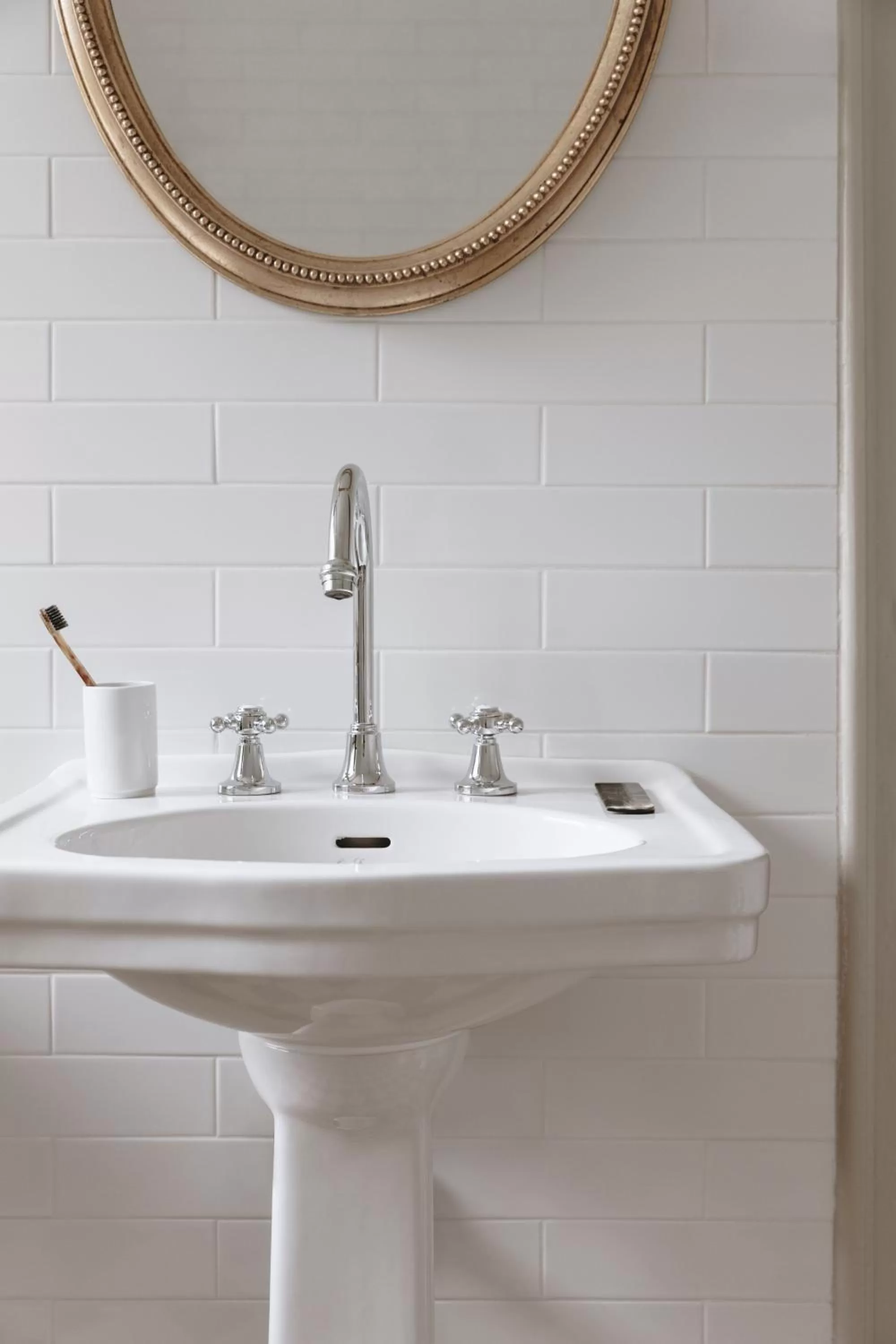 Bathroom in Parkhotel Mondschein, a Member of Design Hotels