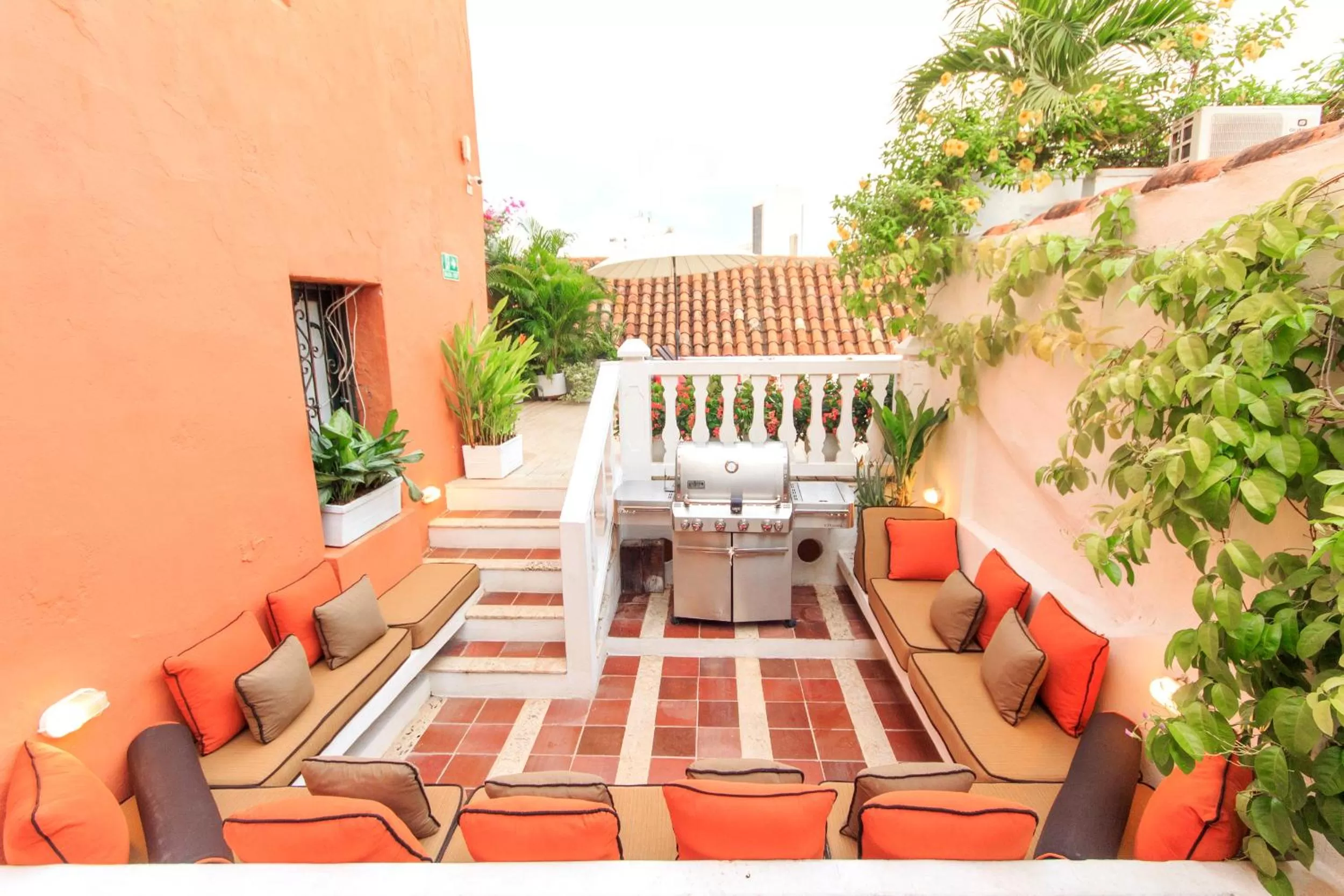 Patio in Hotel Boutique Casa del Coliseo
