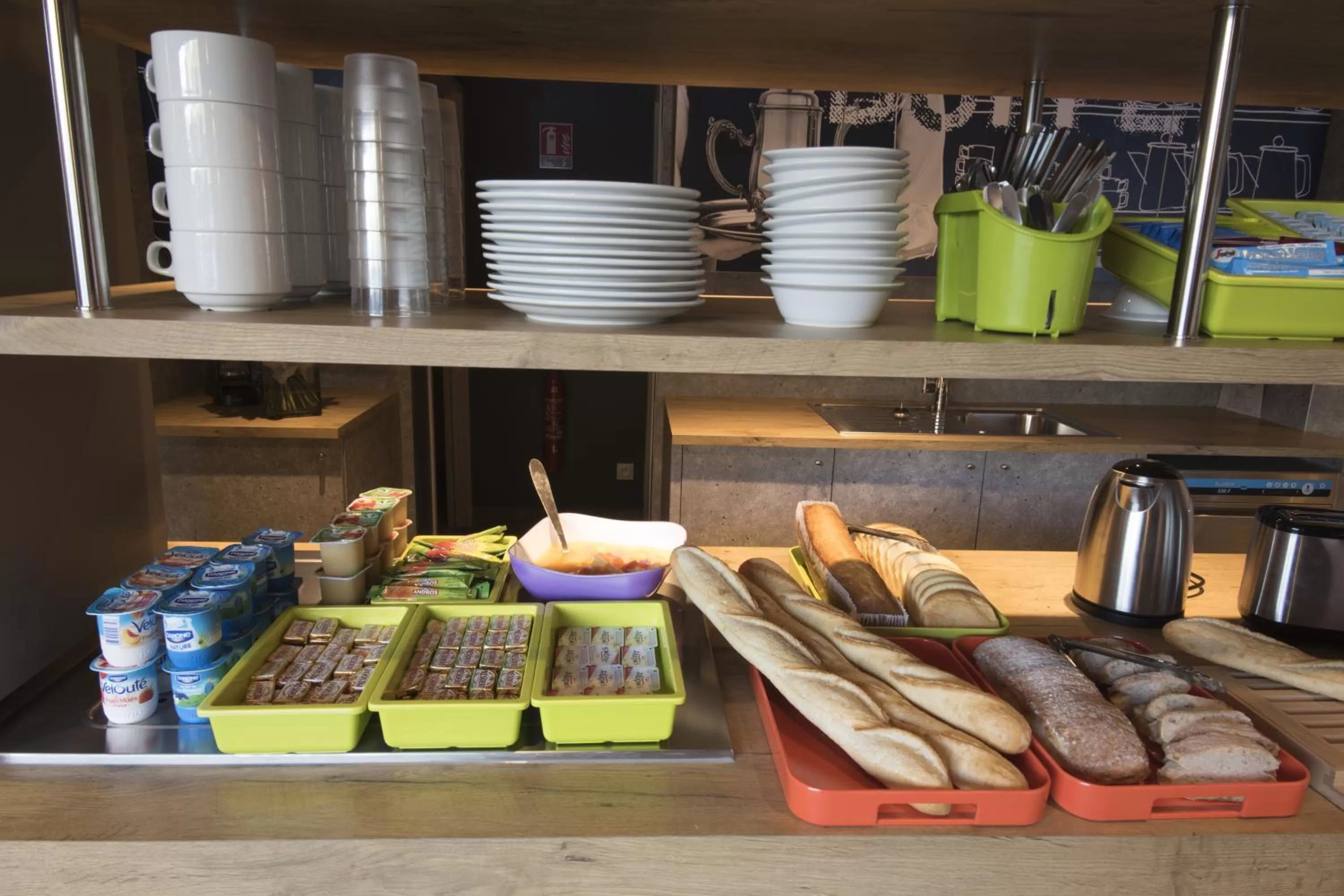 Buffet breakfast in Ibis Budget Sallanches