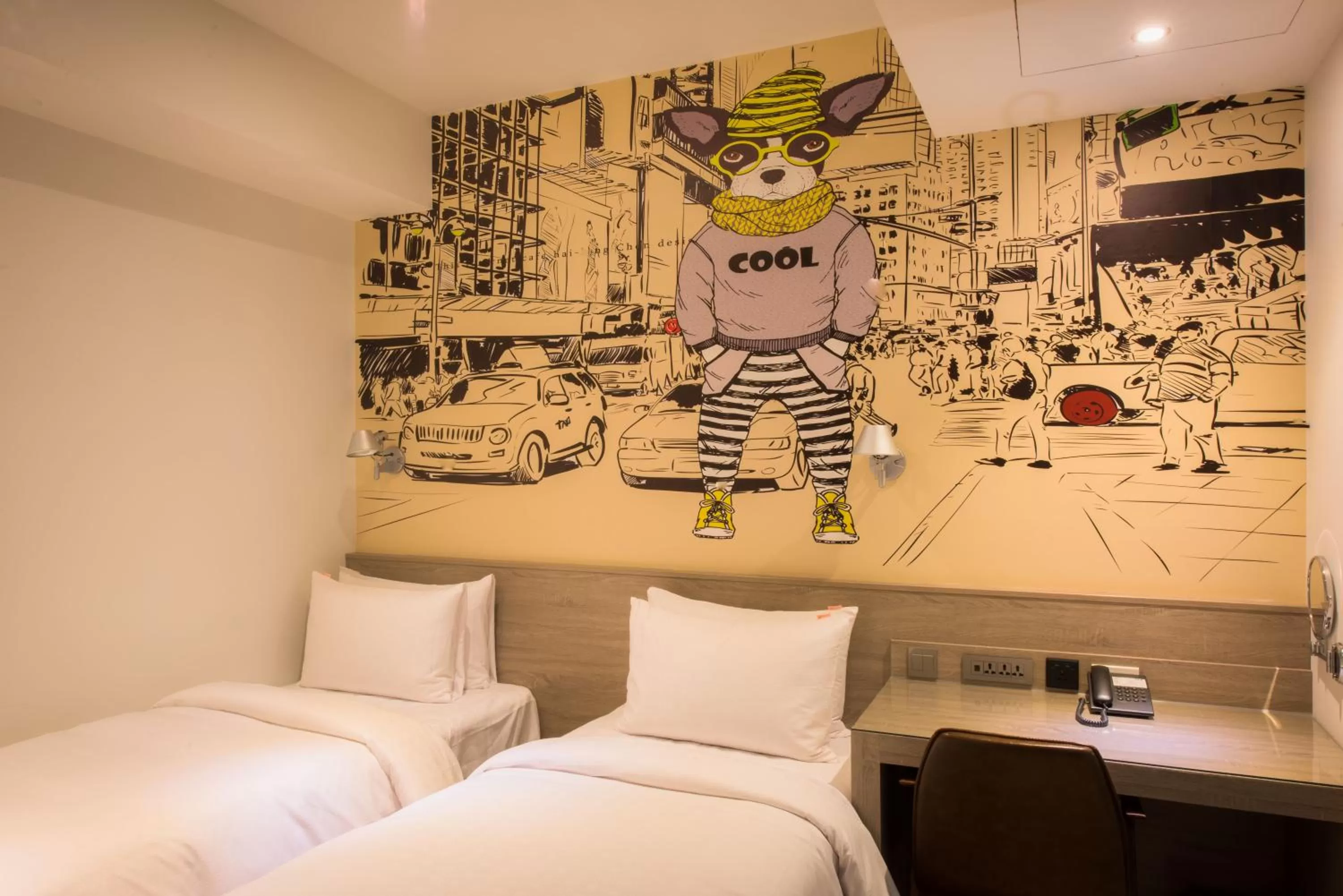 Bed in Legend Hotel Kaohsiung Pier2