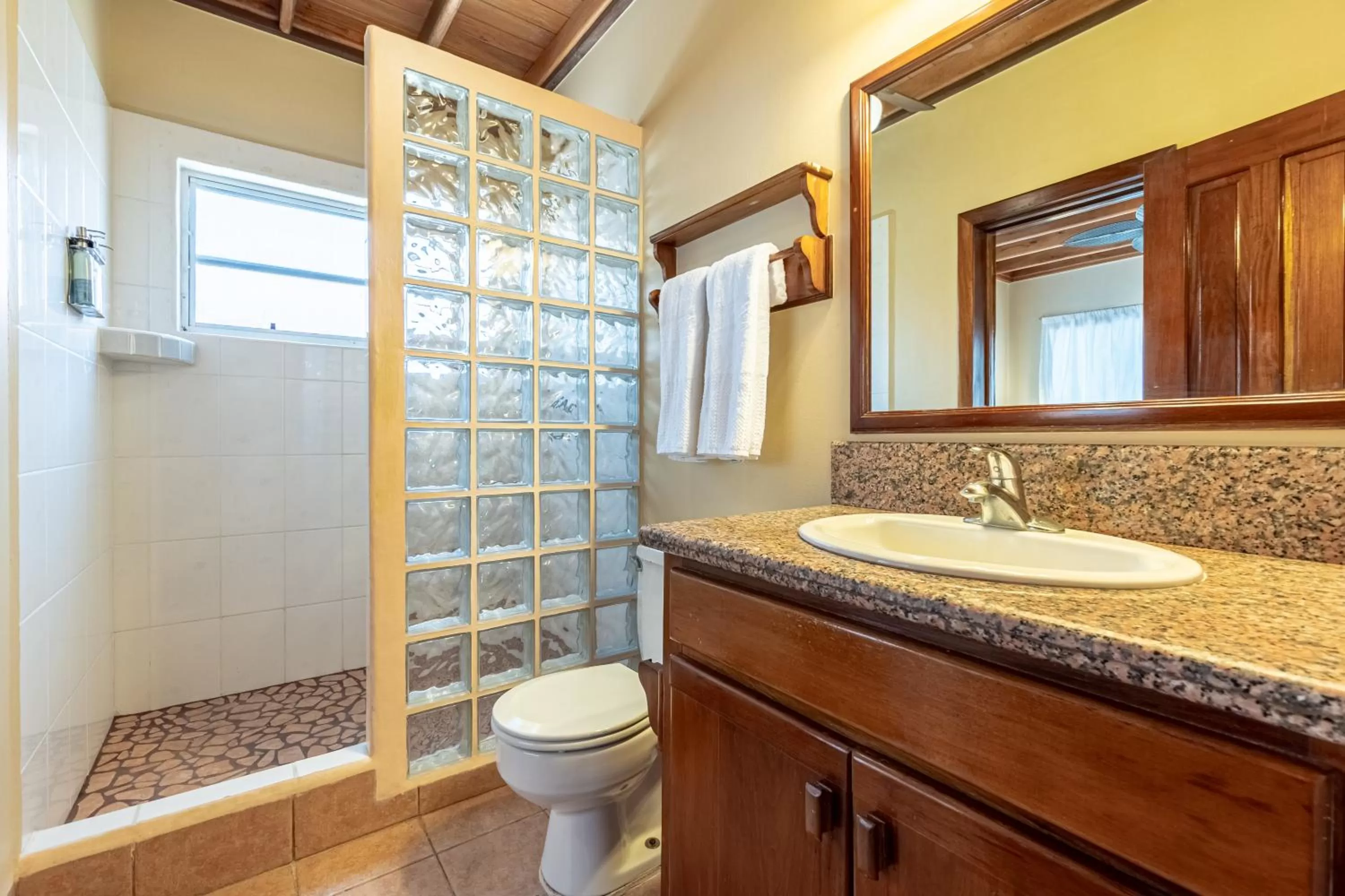 Shower in Belizean Shores Resort