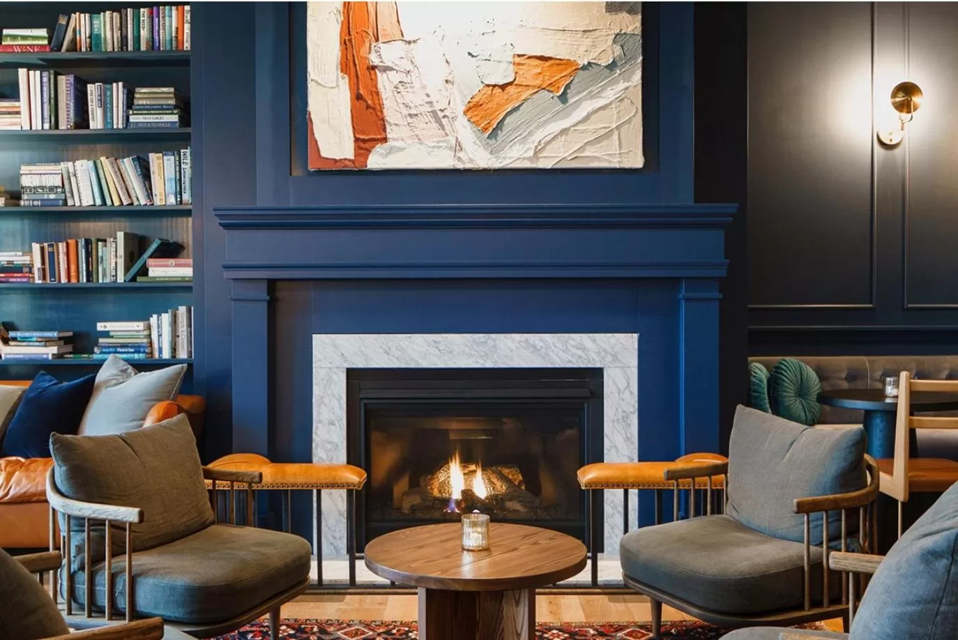 Library in The Lake House on Canandaigua