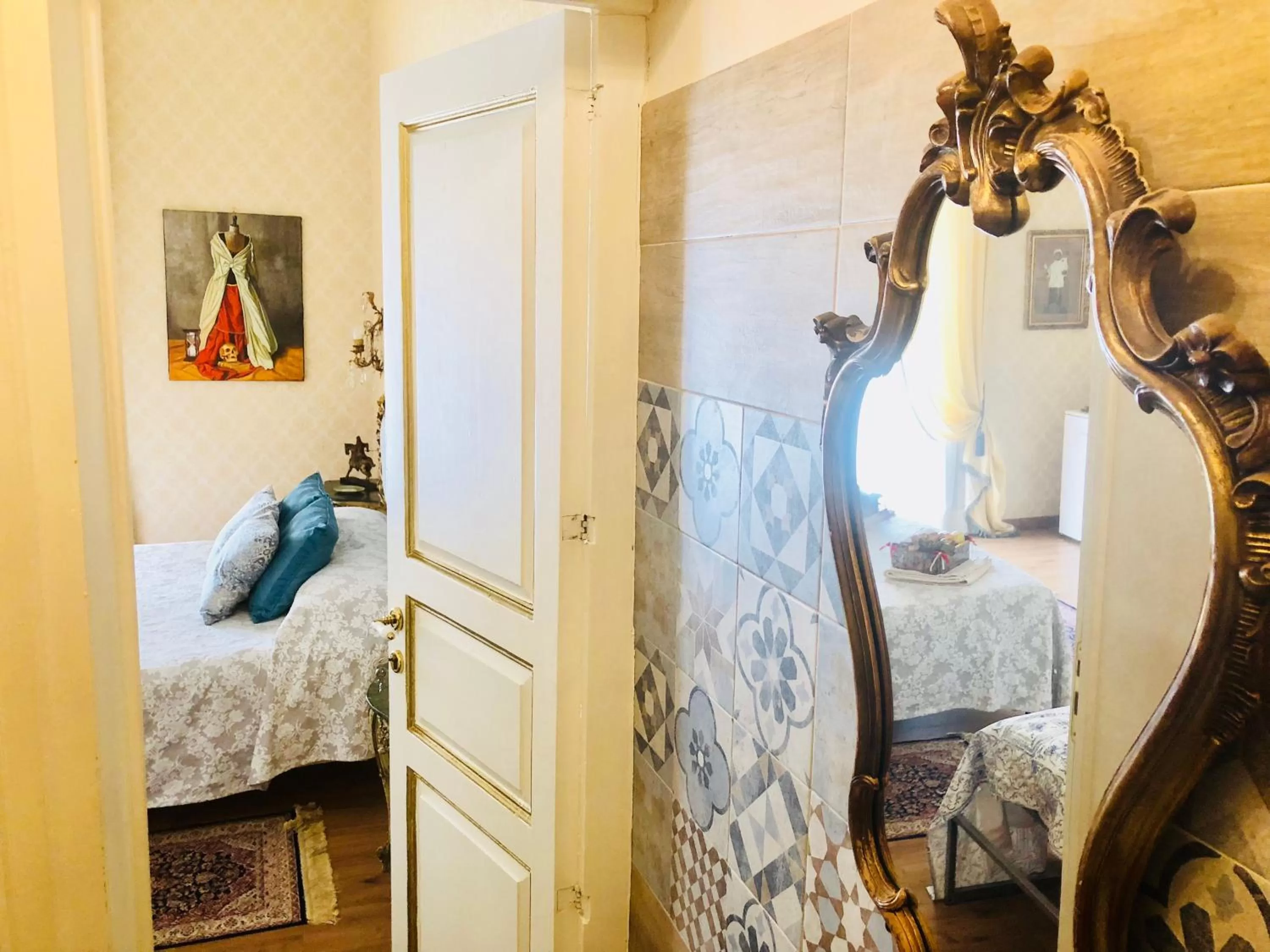 Bathroom, Bed in Dimora Umberto