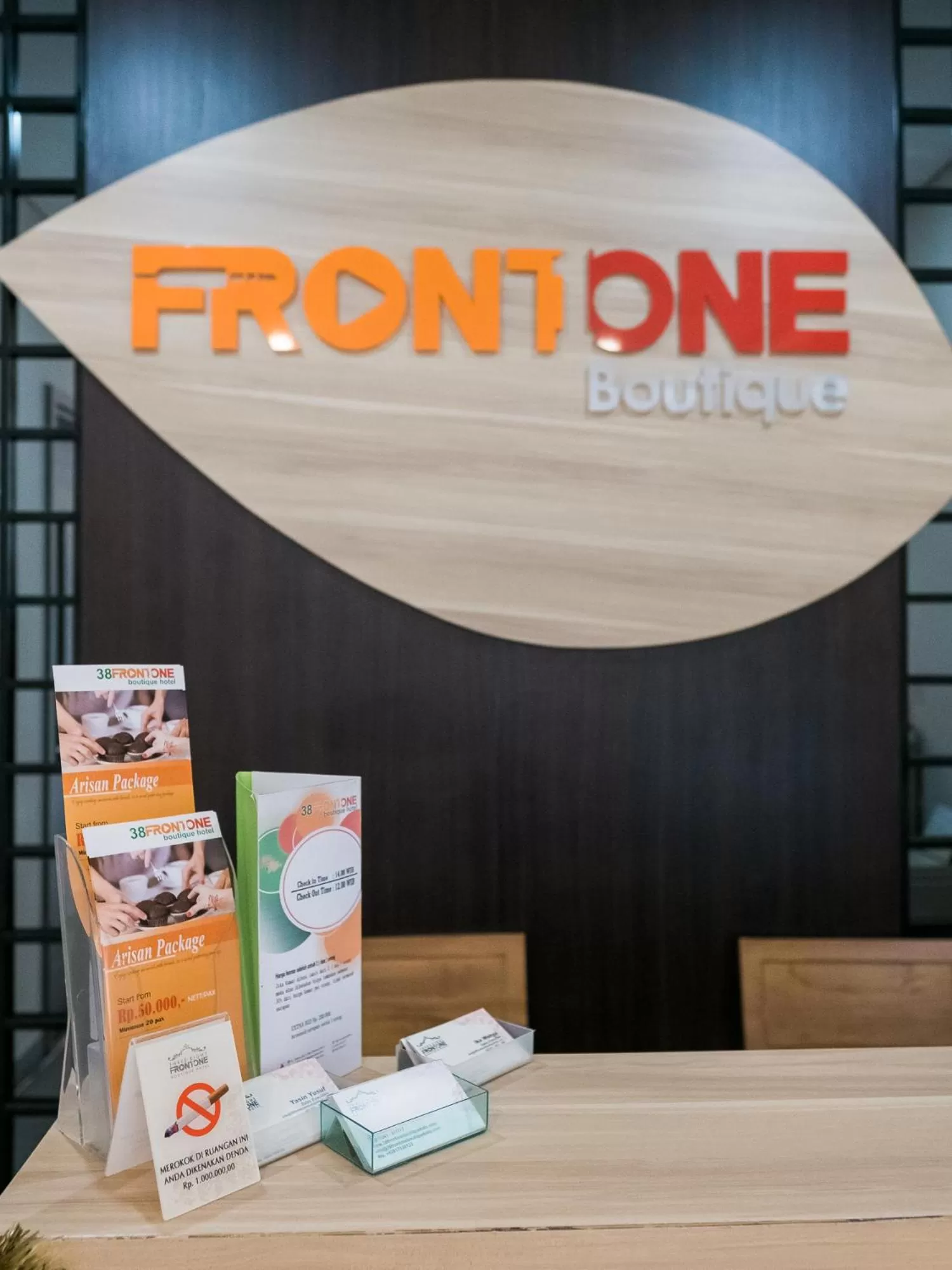 Property logo or sign in Three Eight Front One Boutique Batu Malang