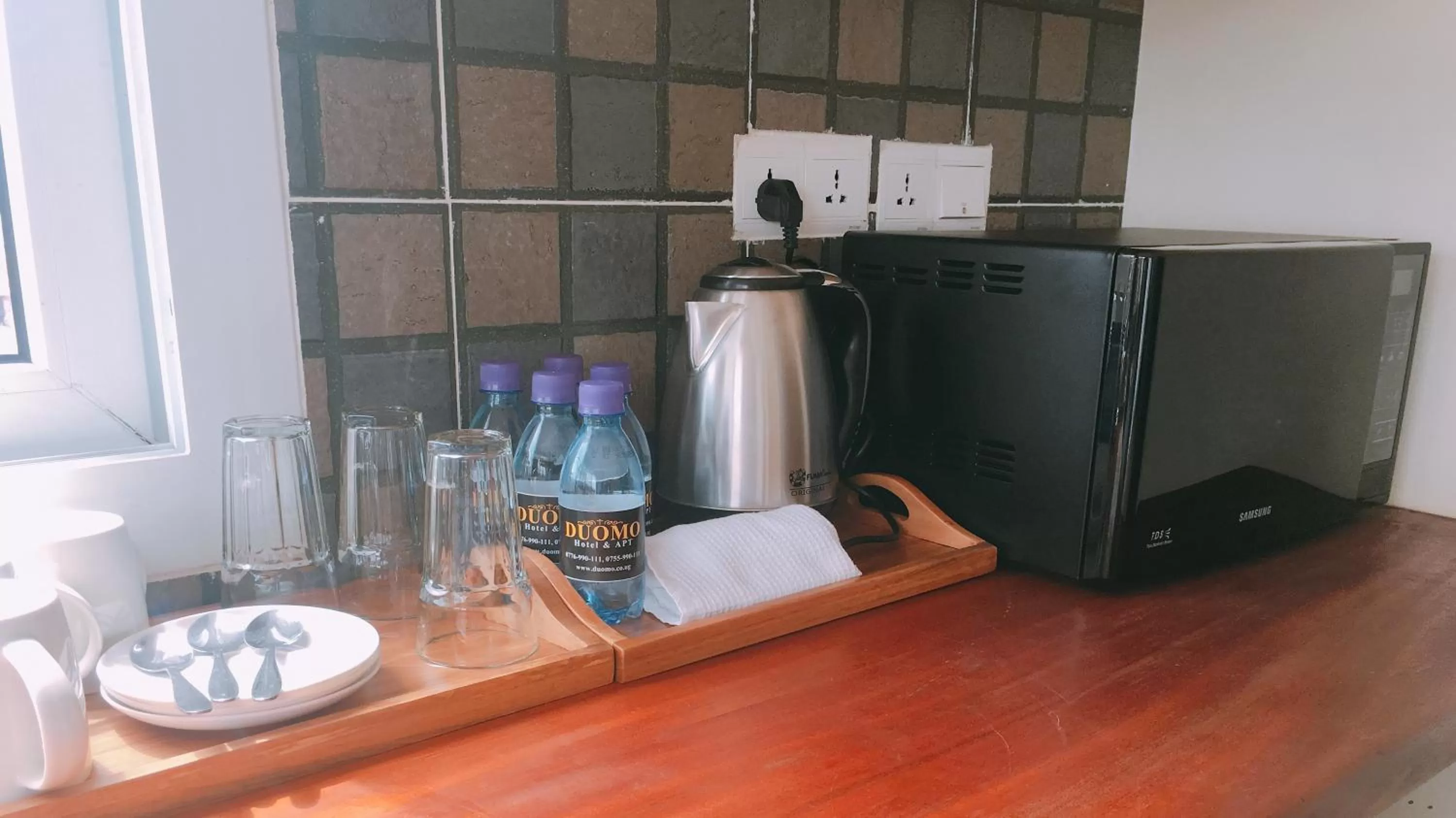 Coffee/tea facilities in Hotel Duomo and Suites