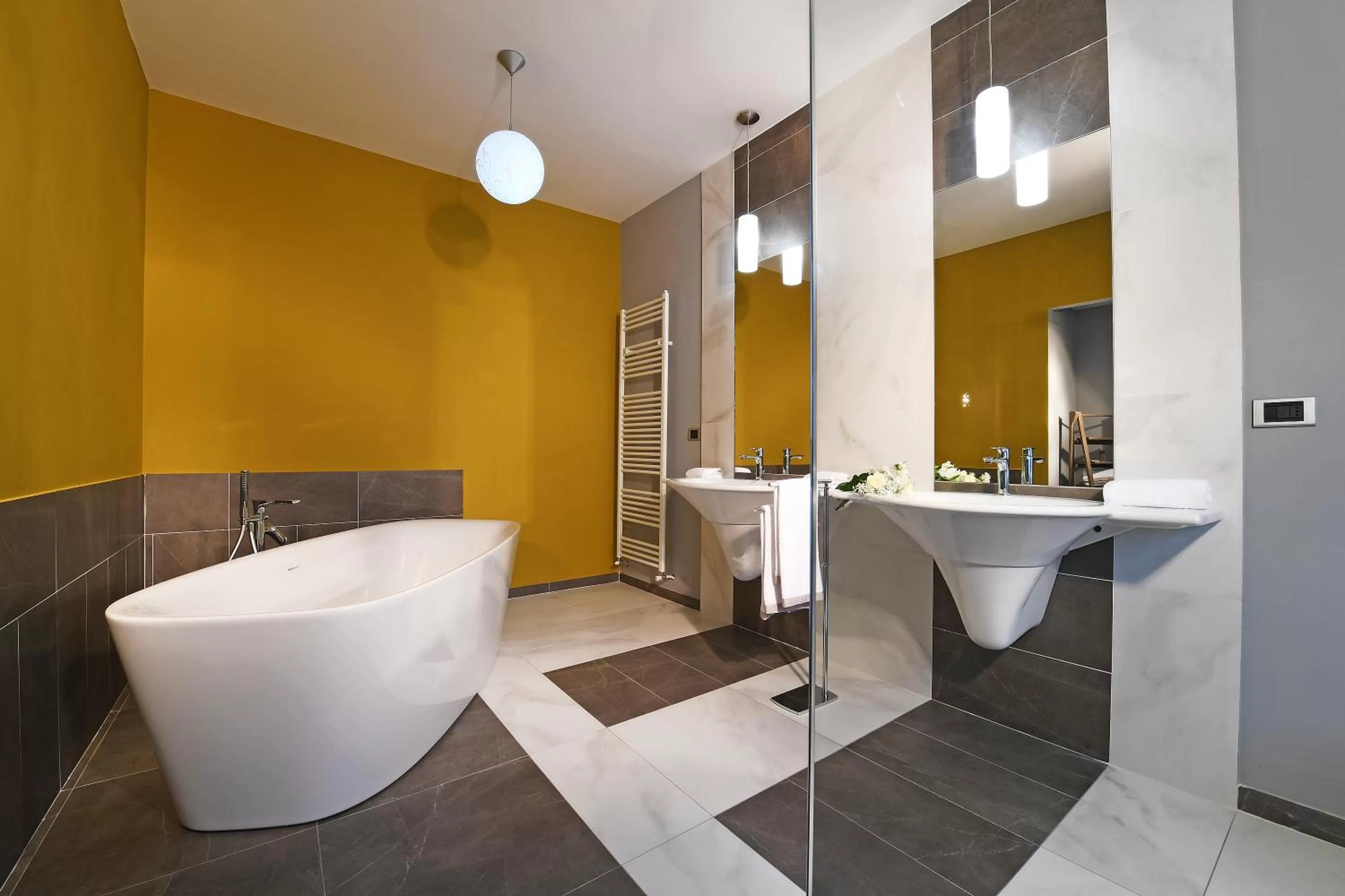 Bathroom in Panoramic Villa Garassino - country rooms and fine restaurant