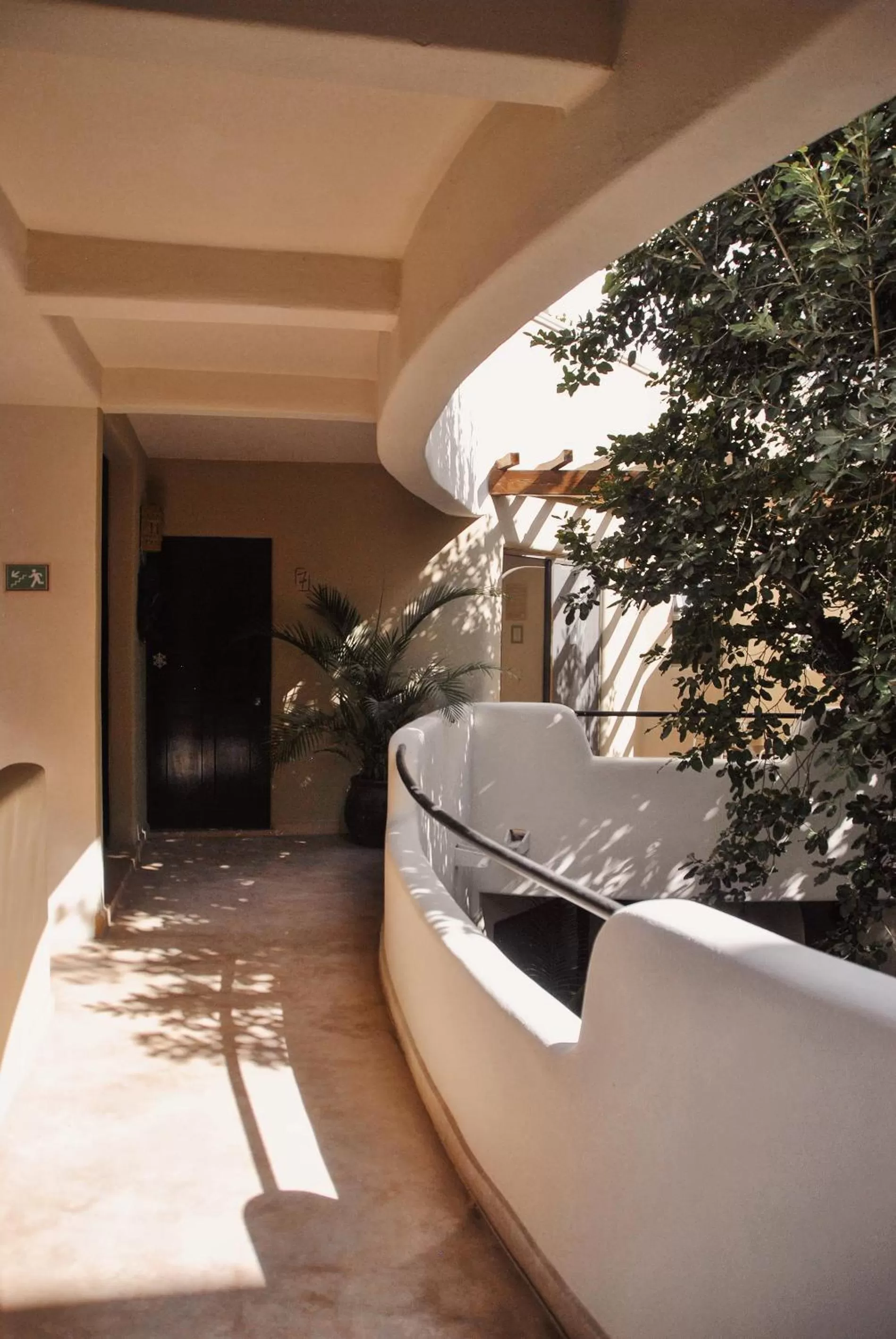 Inner courtyard view in Boutique Hotel Posada 06 Tulum