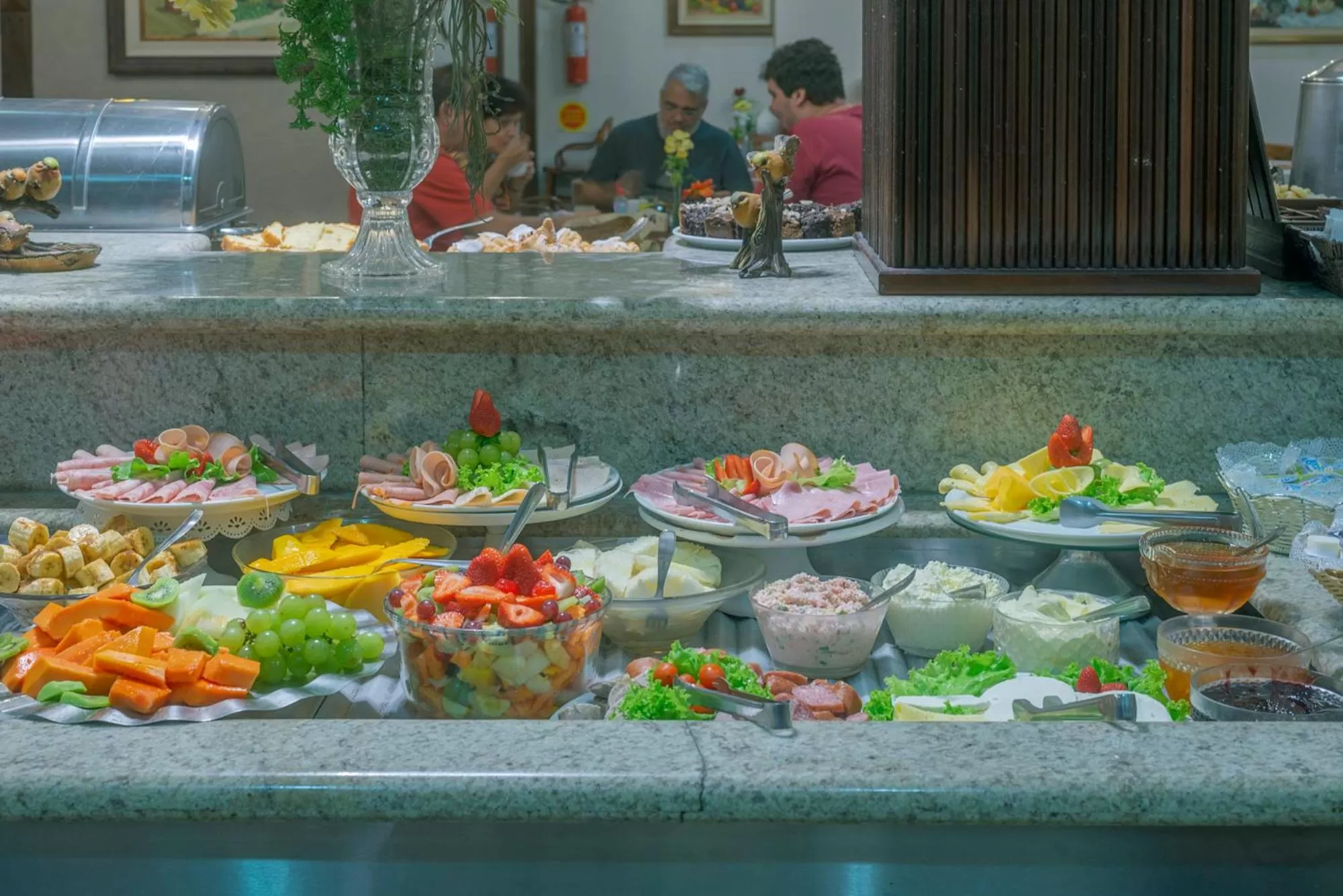 Buffet breakfast, Food in Hotel Glória