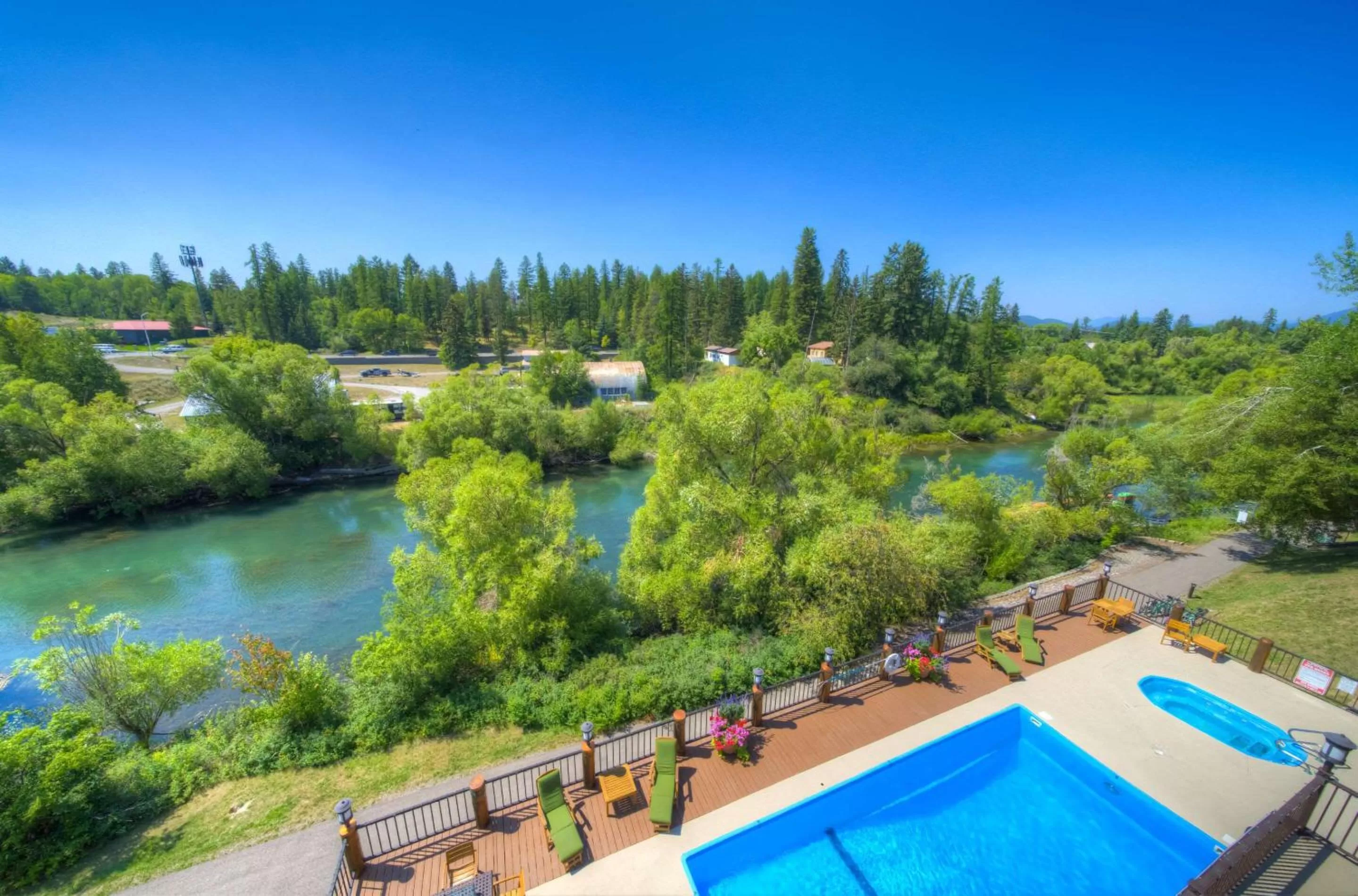 Swimming pool in Whitefish Riverfront Hotel