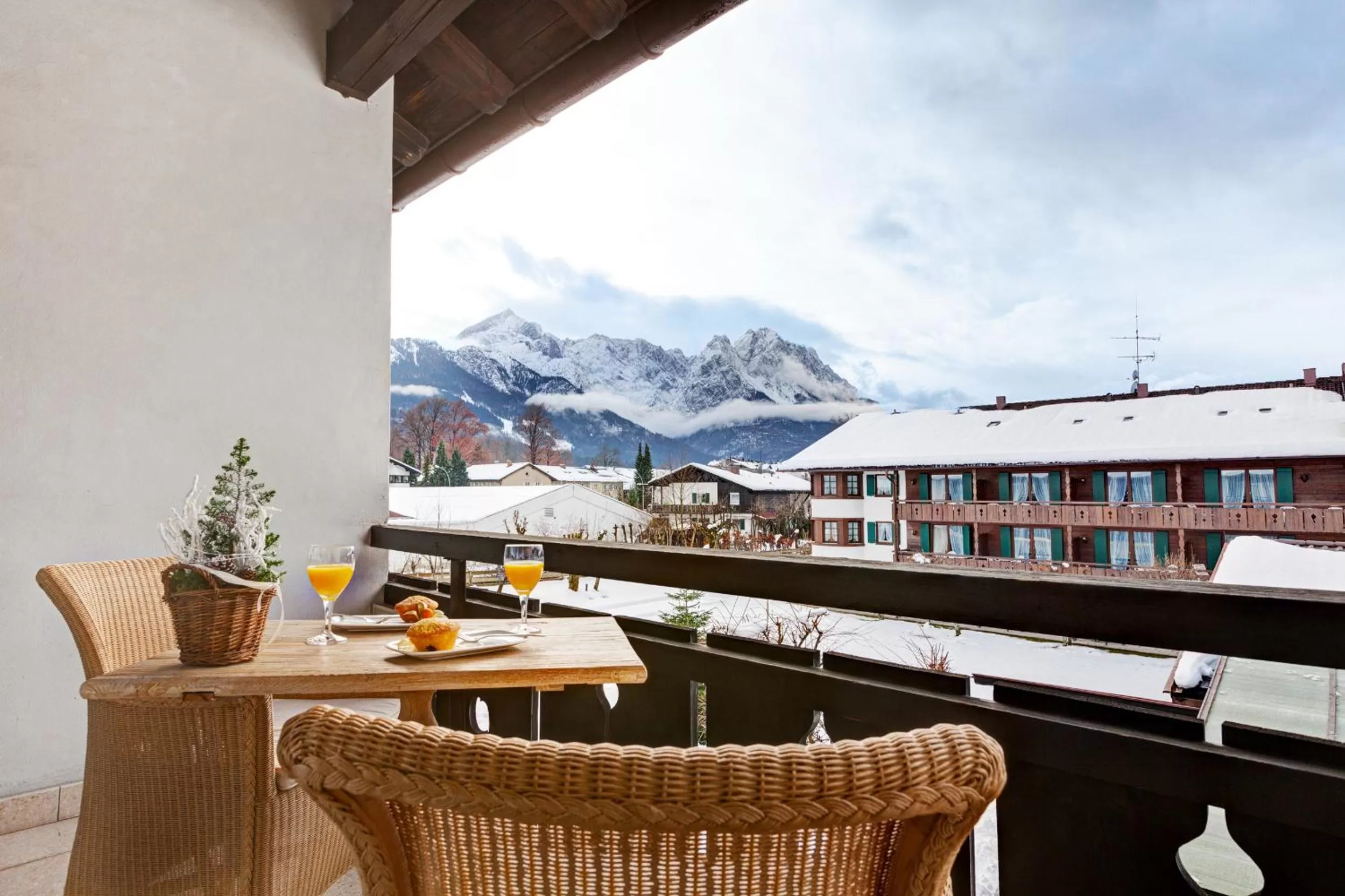 Balcony/Terrace in Obermühle 4*S Boutique Resort