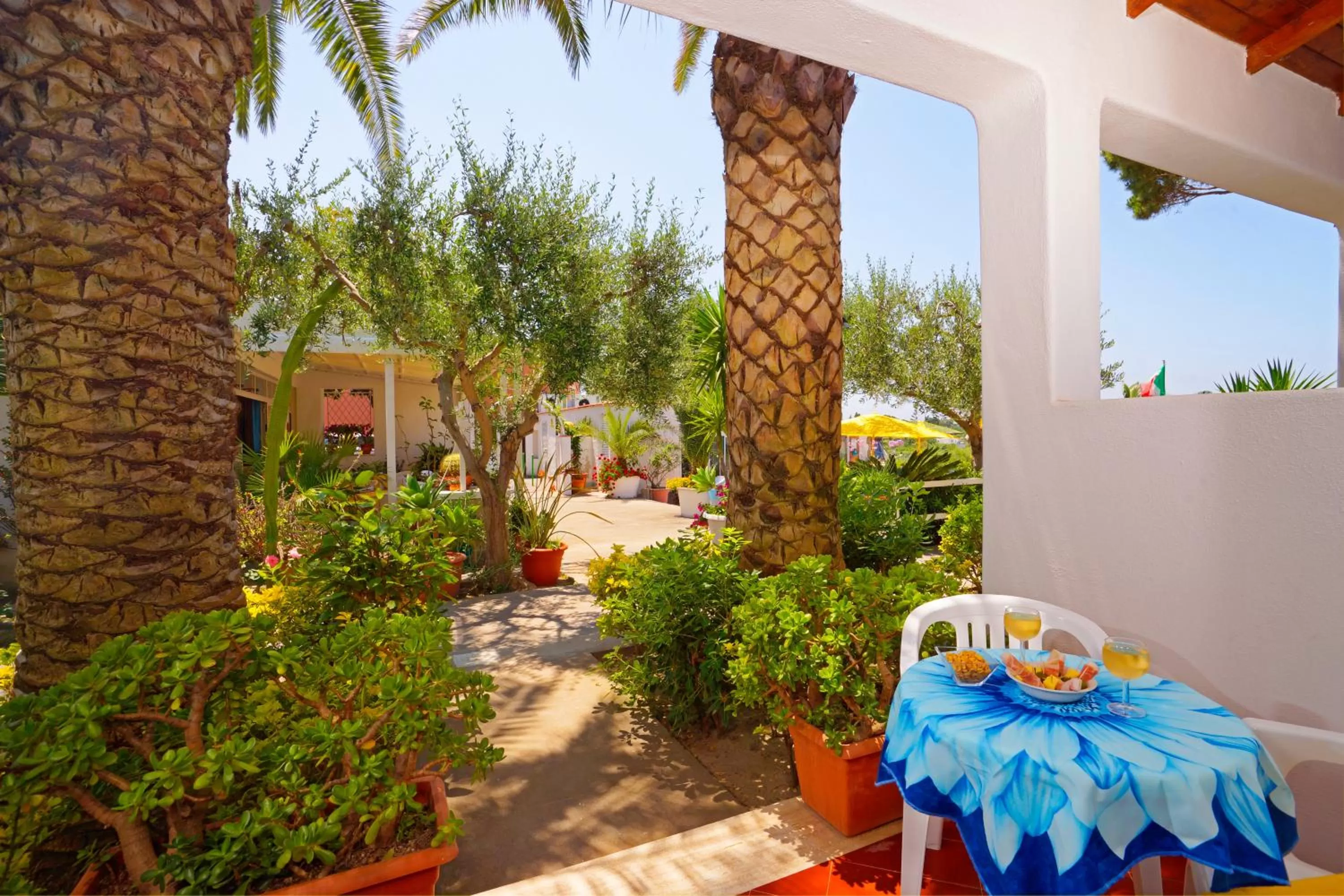 Patio in Pensione Villa Mena
