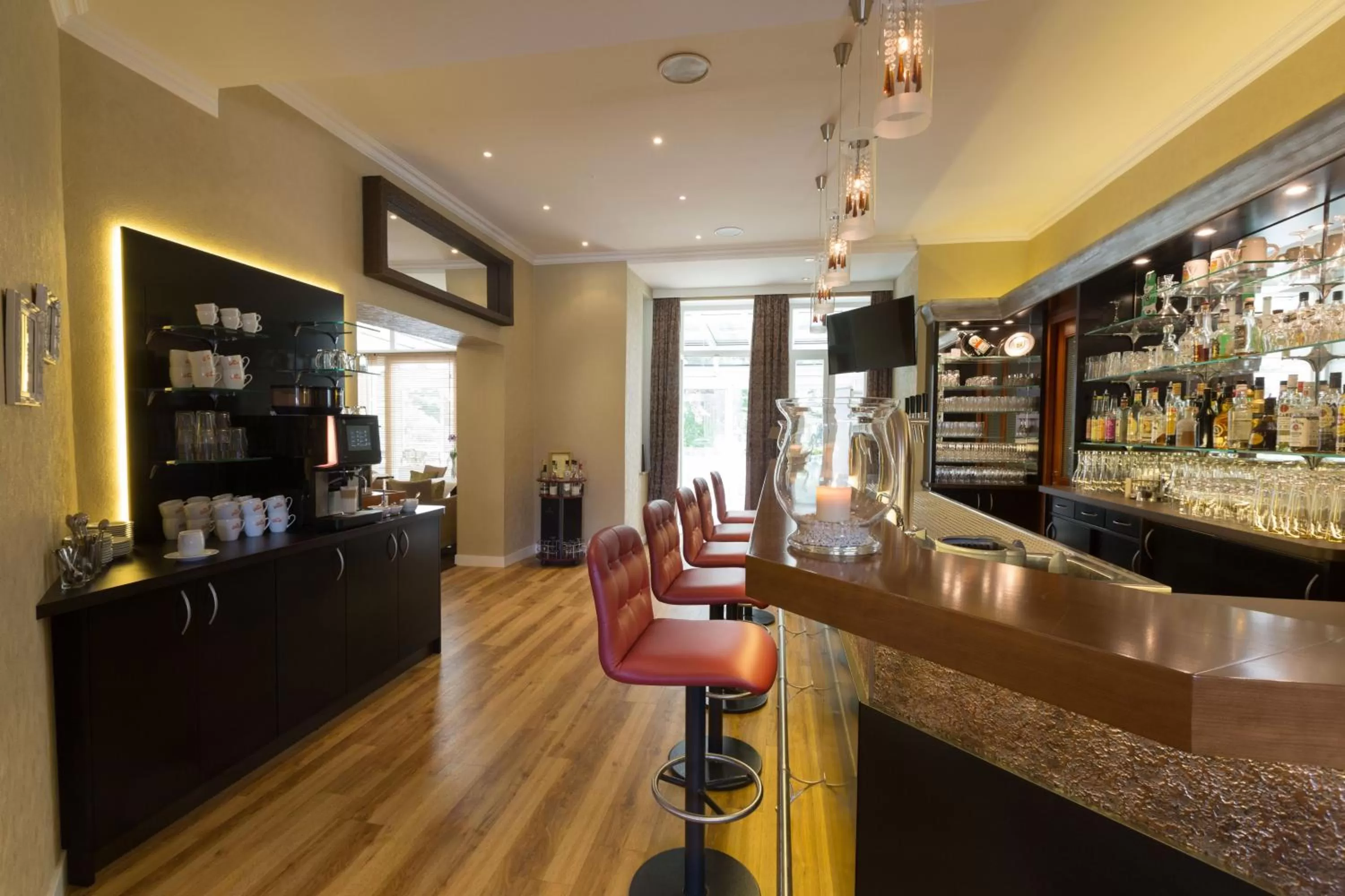 Lounge or bar in Parkhotel Bilm im Glück am Stadtrand Hannovers