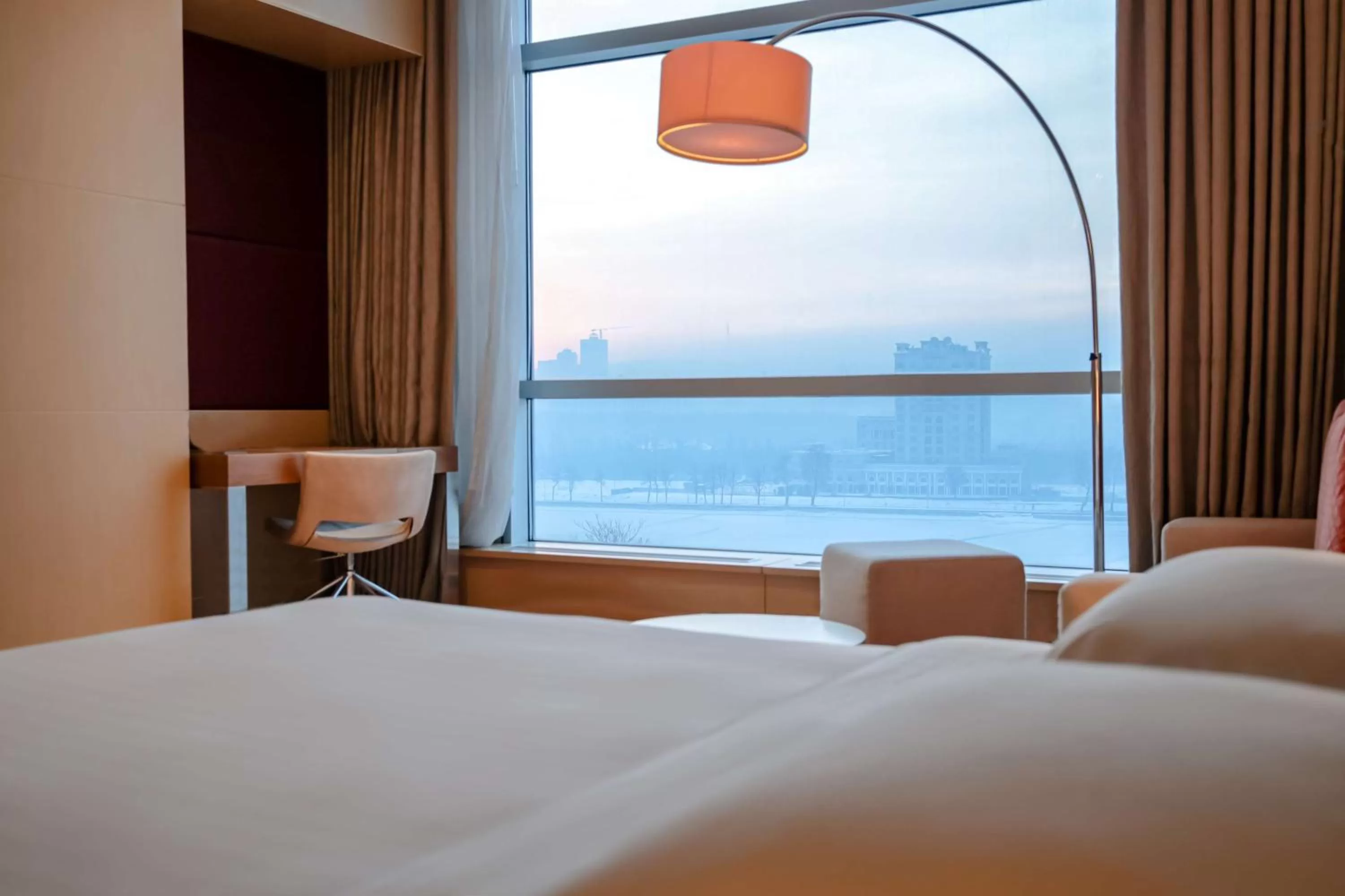 View (from property/room), Bed in Hyatt Regency Dushanbe