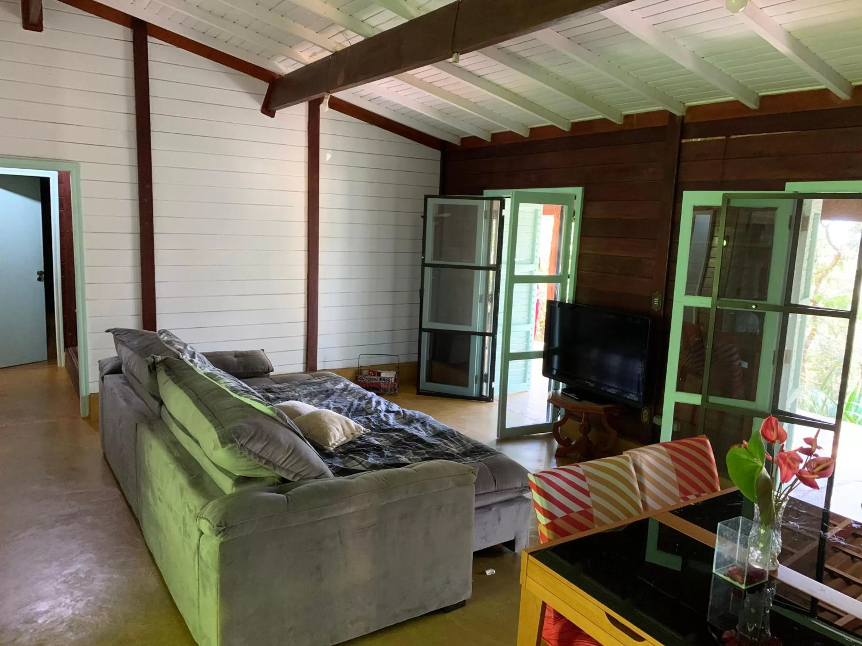 Seating area, Bed in Pousada Spa Saúde Melhor