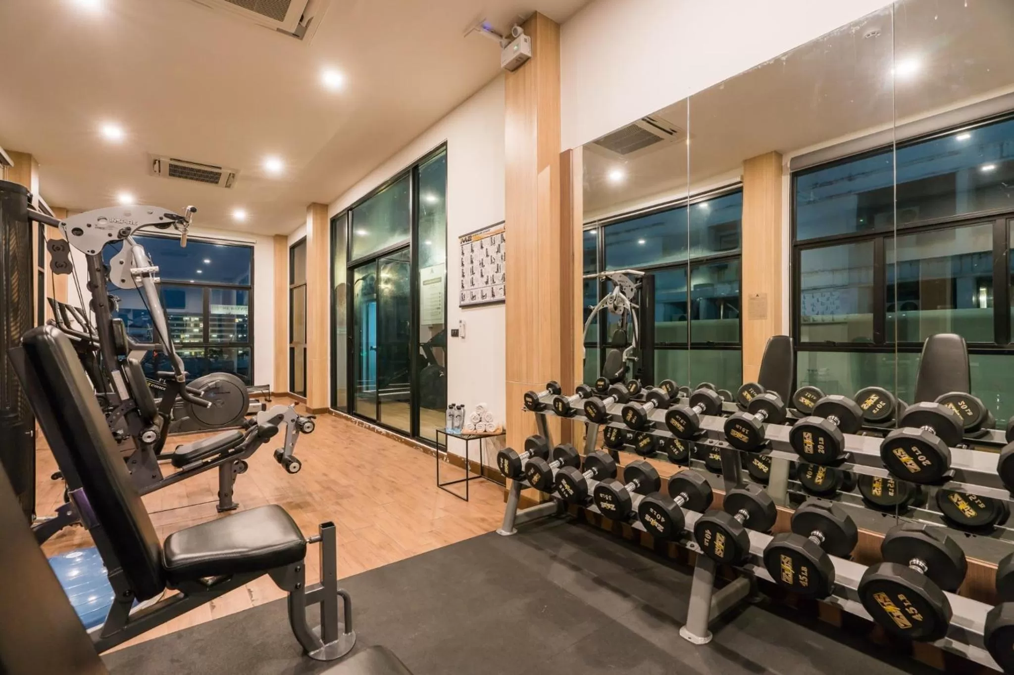 Fitness centre/facilities in Acqua Hotel
