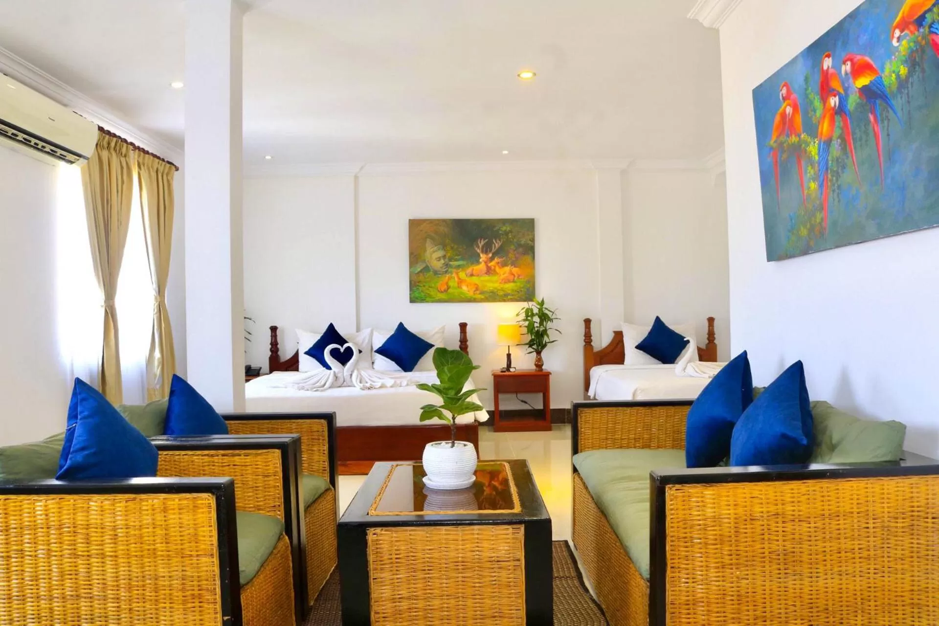 Seating area in The Blanc Residence