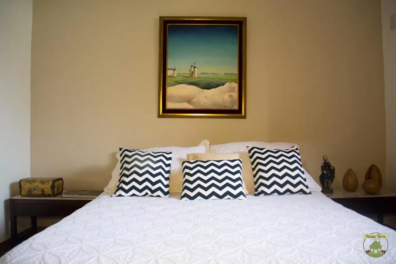 Bed in Pousada Nossa Terra