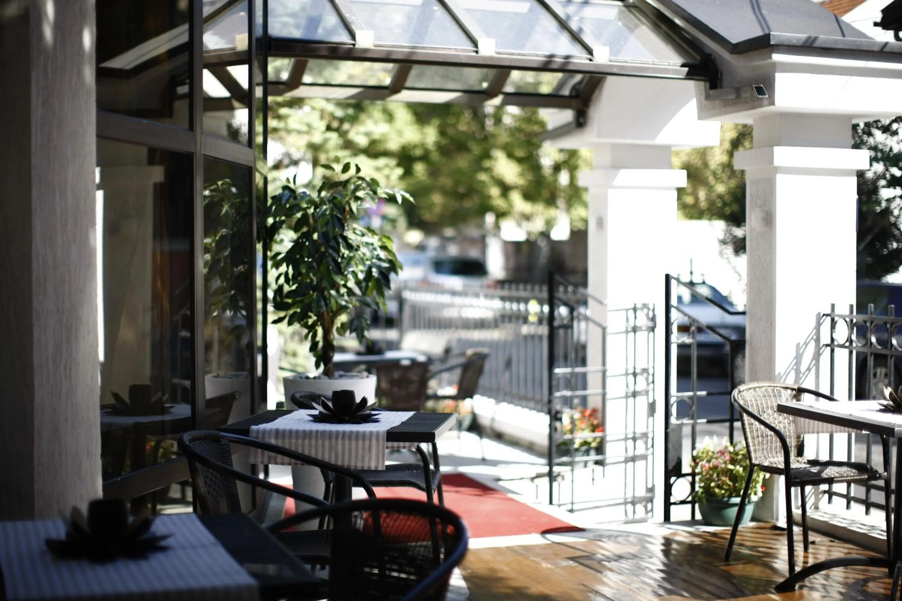Balcony/Terrace in Garni Hotel Vozarev