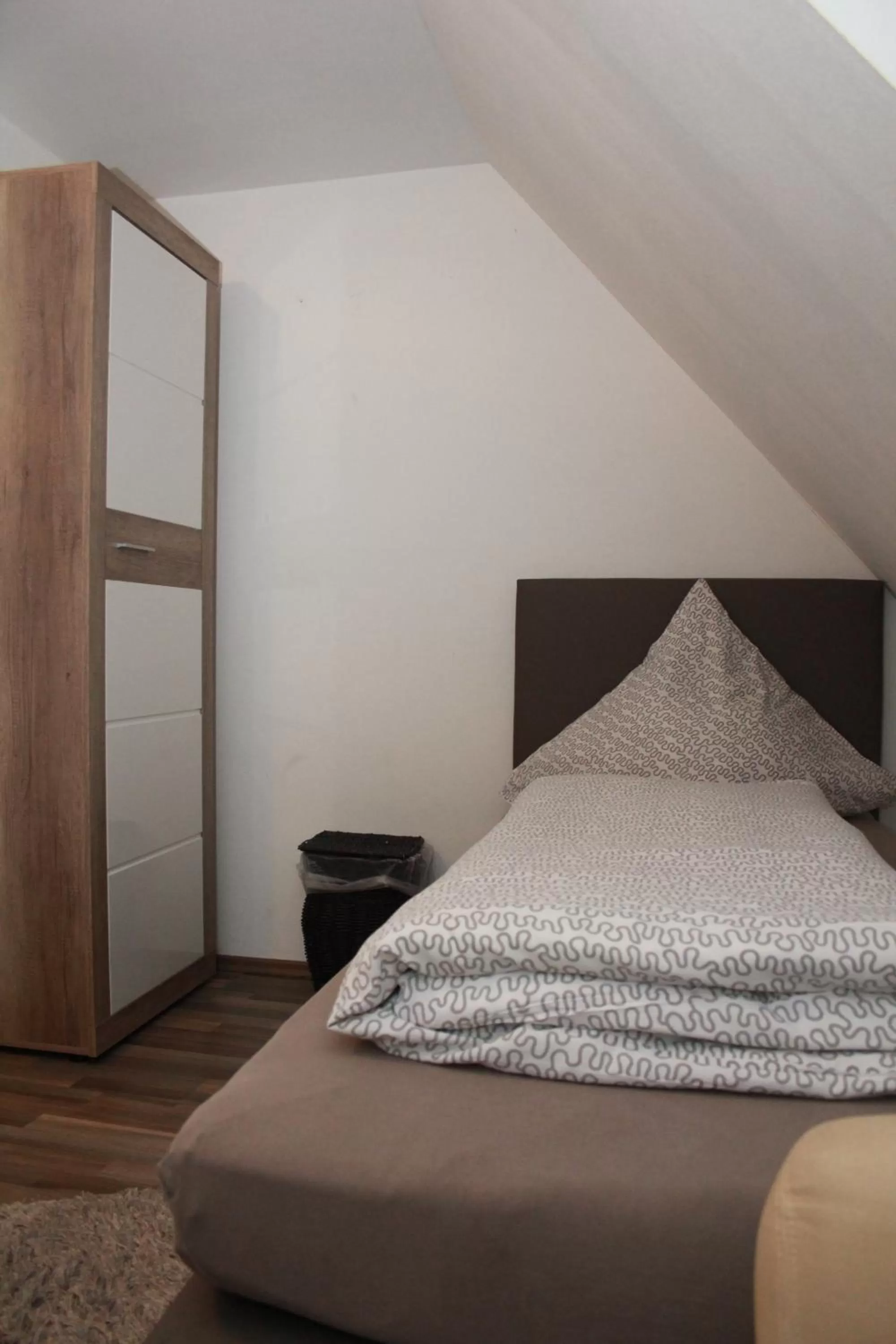 Bed in Gästehaus Chaplin