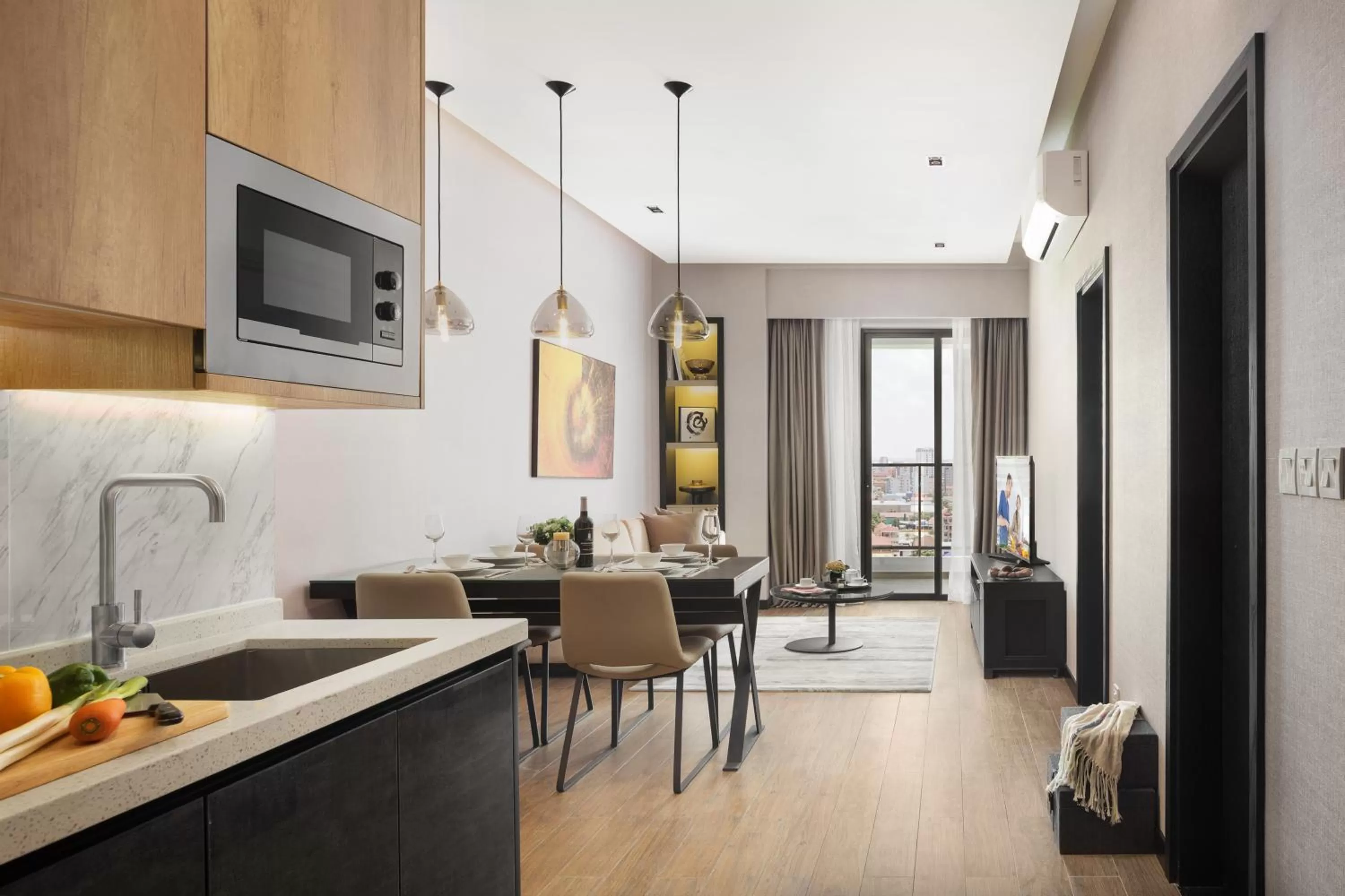 Kitchen or kitchenette in Somerset Norodom Phnom Penh