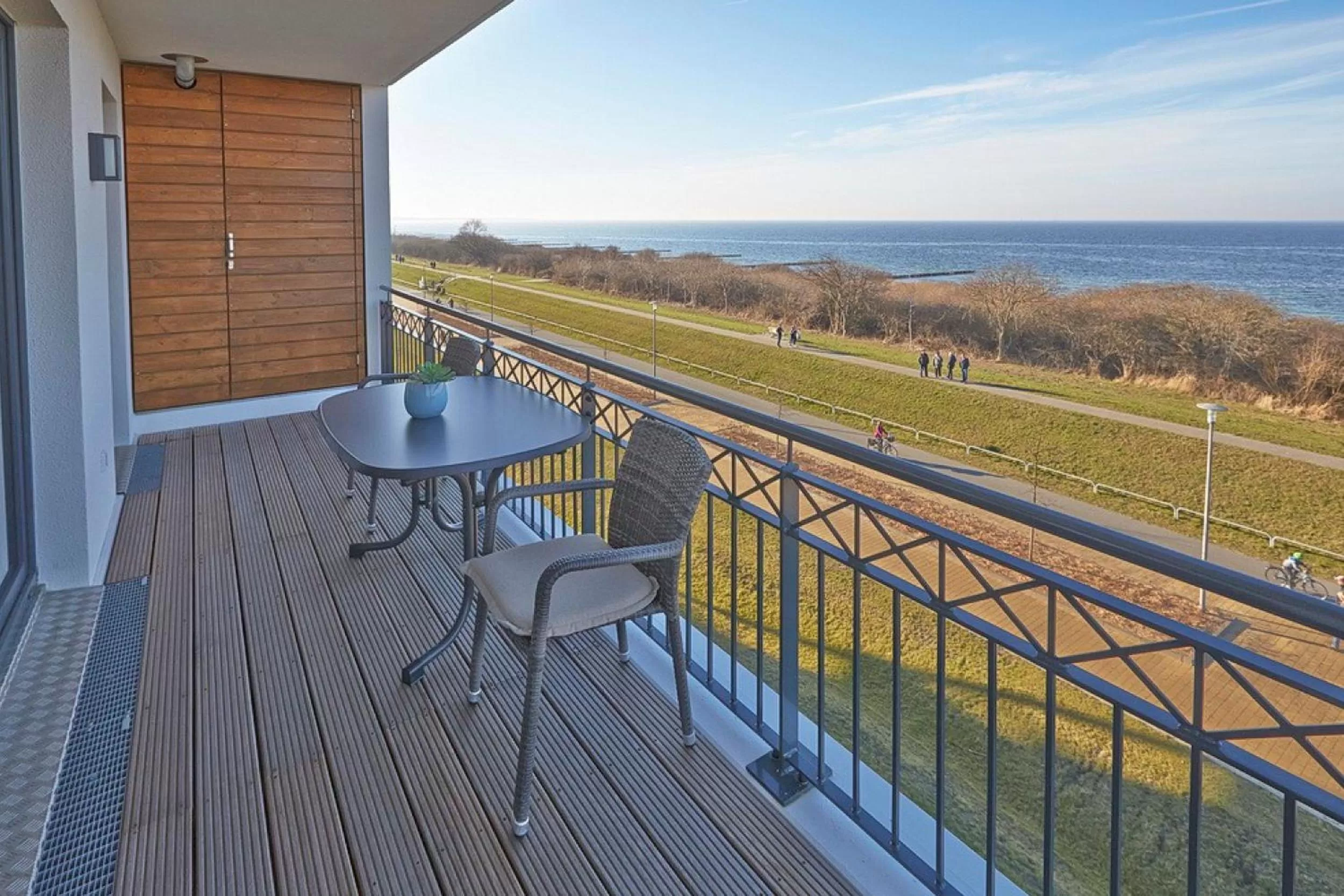 Balcony/Terrace in Aparthotel Waterkant Suites - Fewos am Meer mit SPA