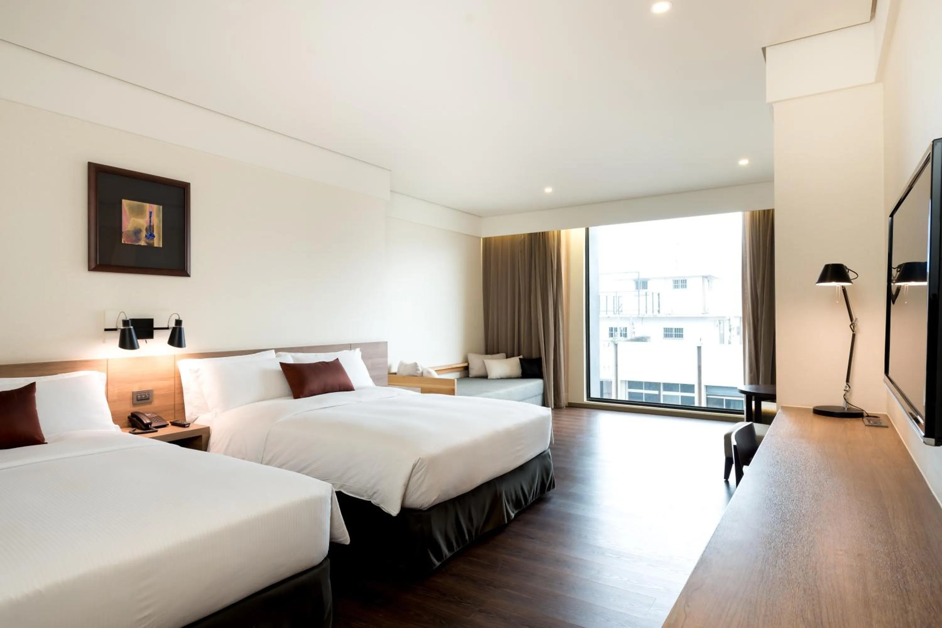 Photo of the whole room, Bed in Just Sleep Hualien ZhongZheng