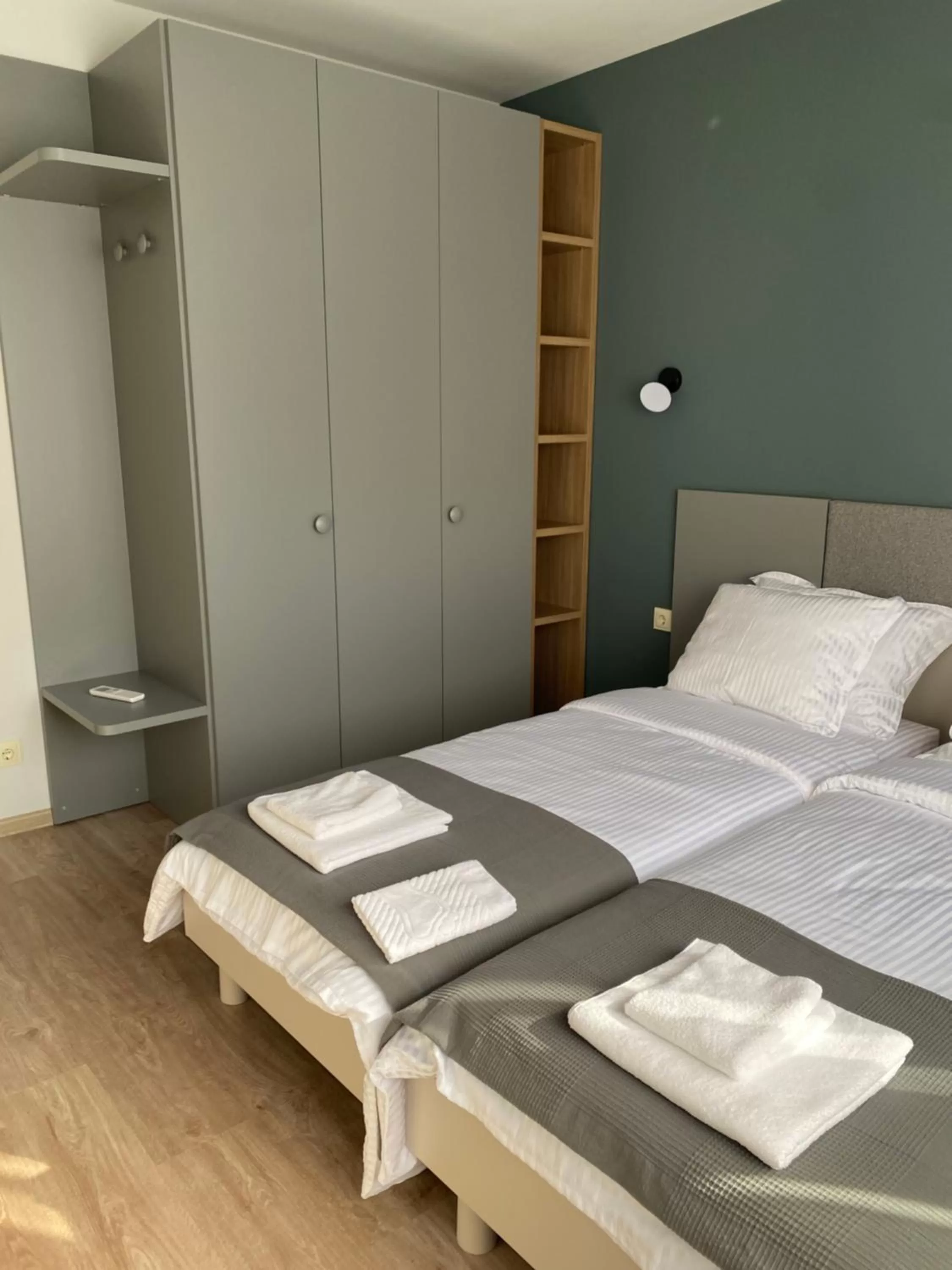 Bed in 7th Sense boutique apartments