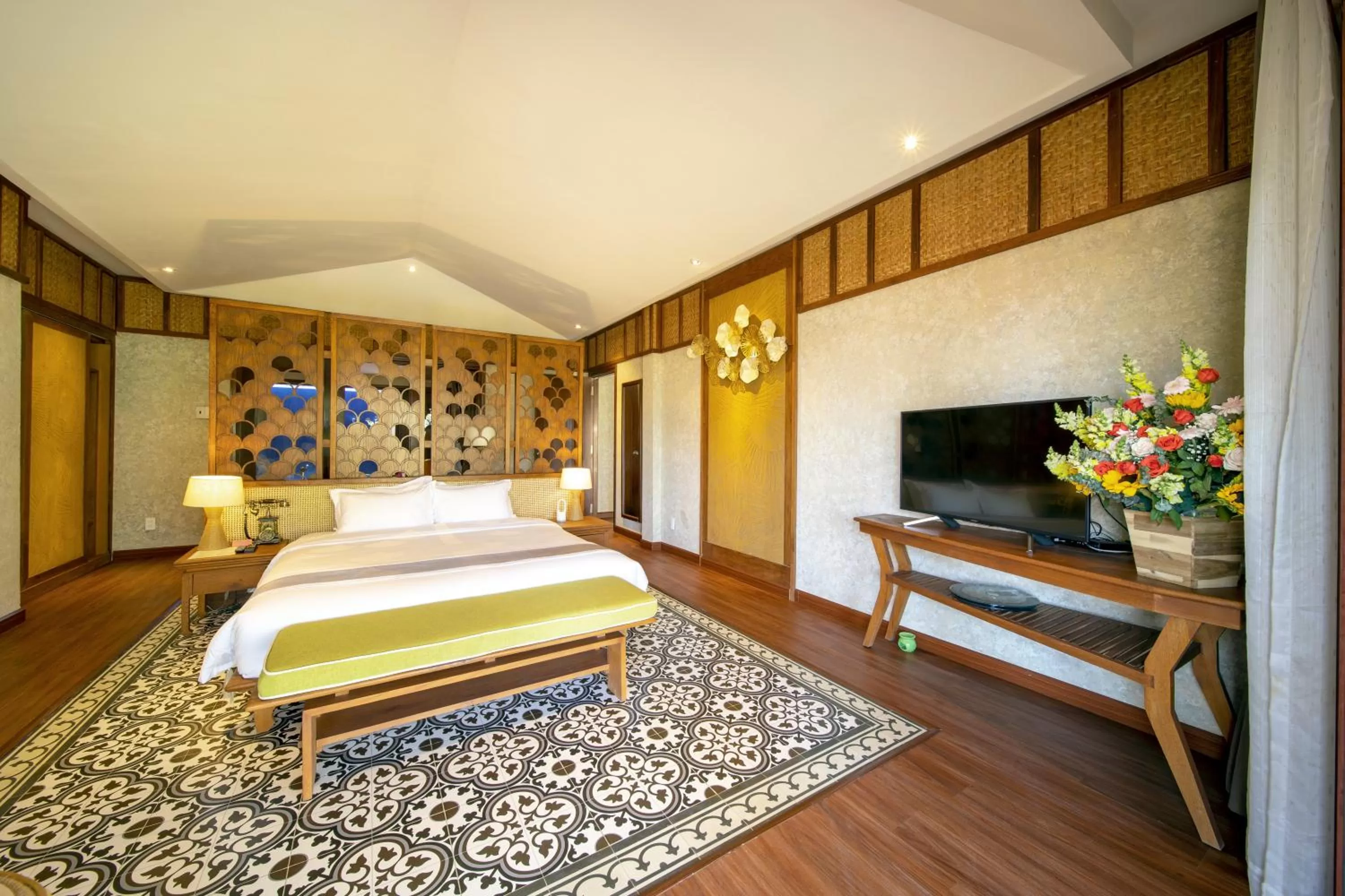 Bed in Sao Mai Beach Resort