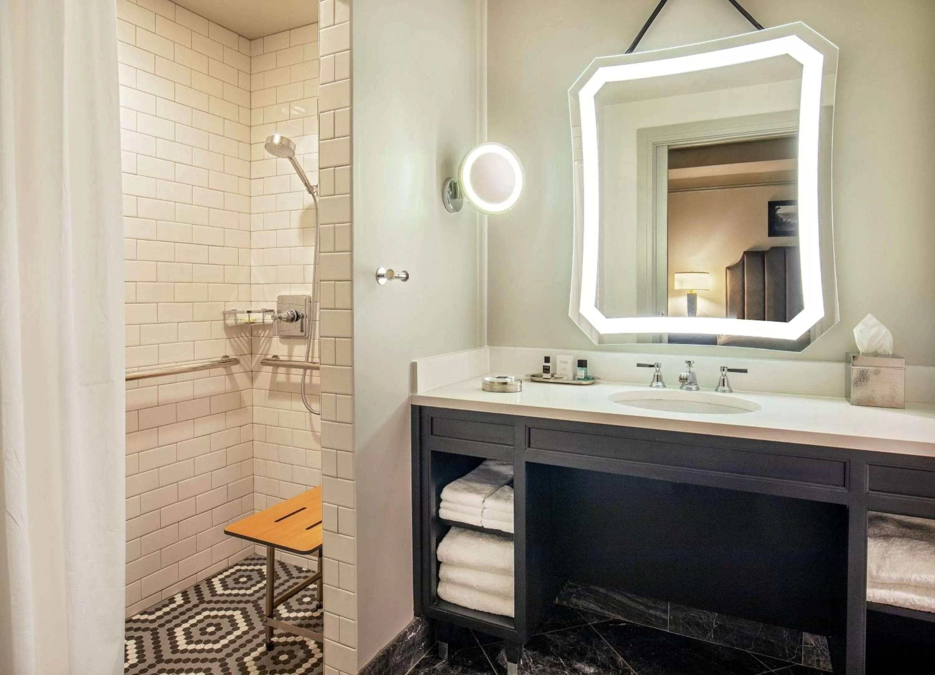 Bathroom in The Virginian Lynchburg, Curio Collection By Hilton