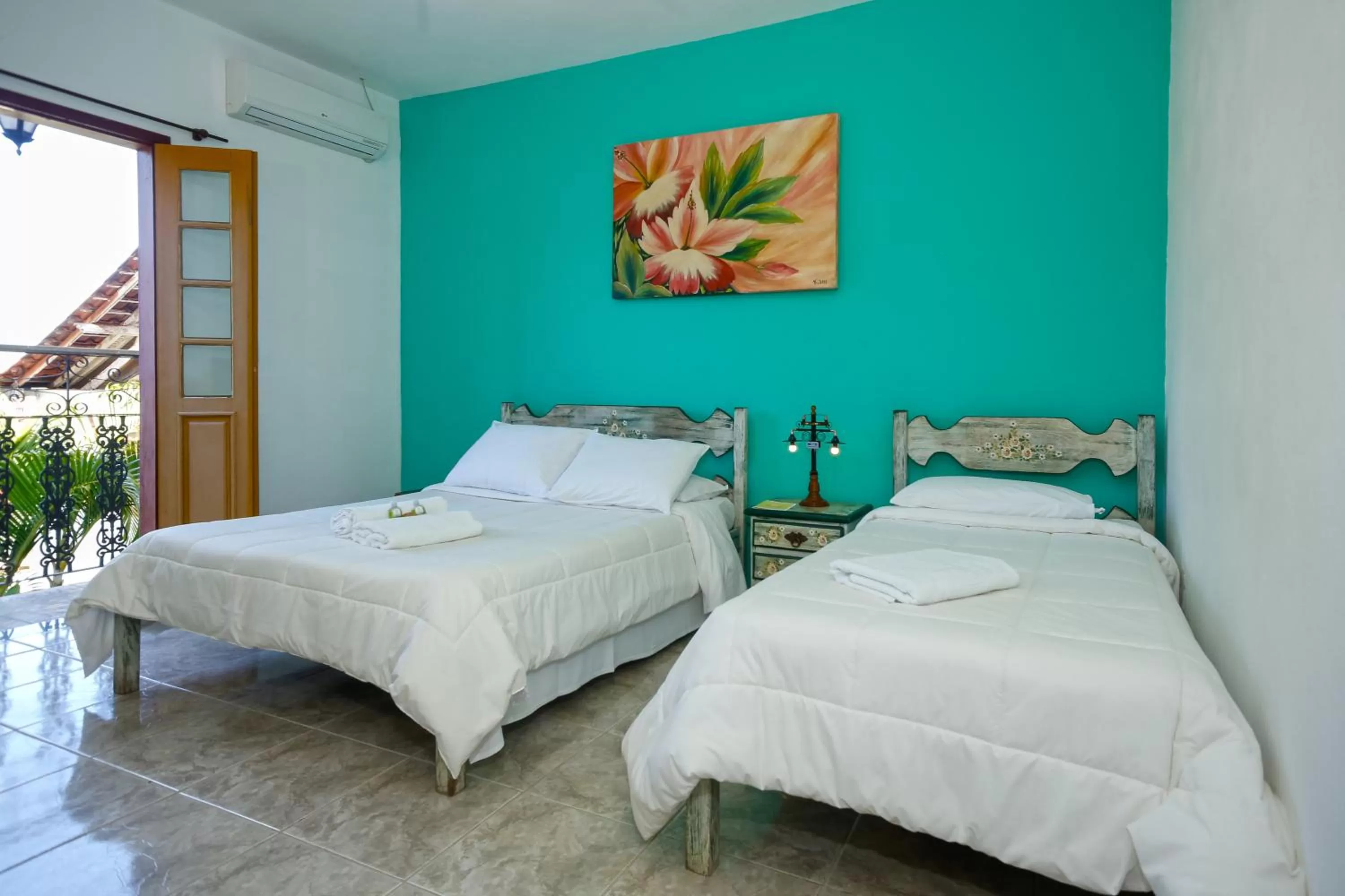 Balcony/Terrace, Bed in Pousada Neuza Barbosa