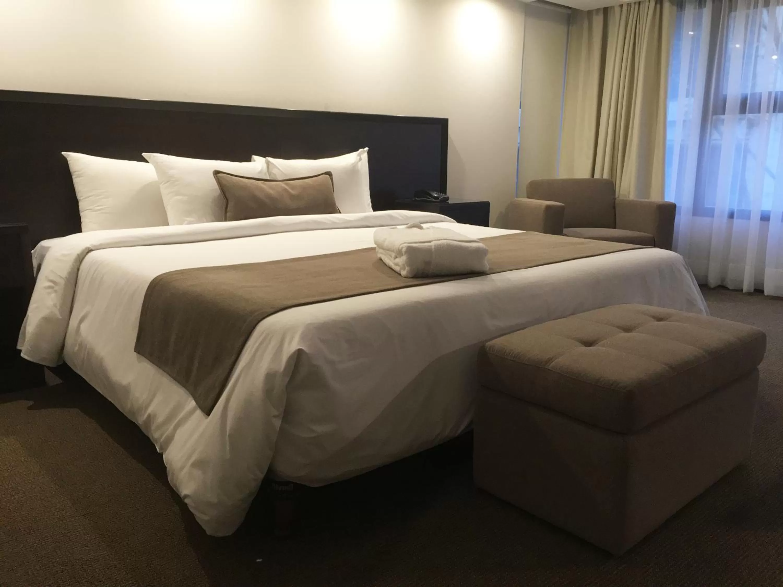 Photo of the whole room, Bed in Crystal Tower