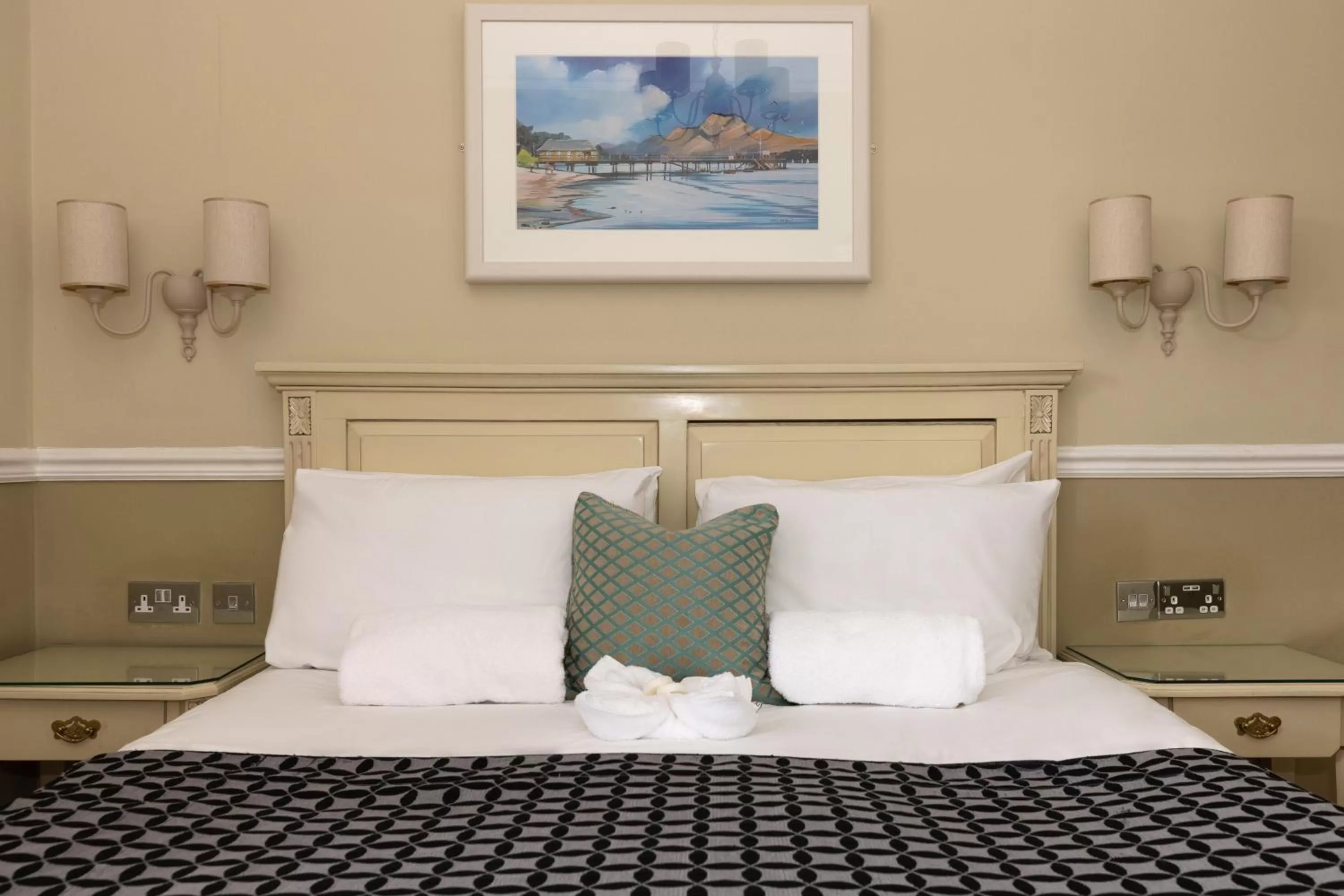 Bed in The Haymarket Hotel