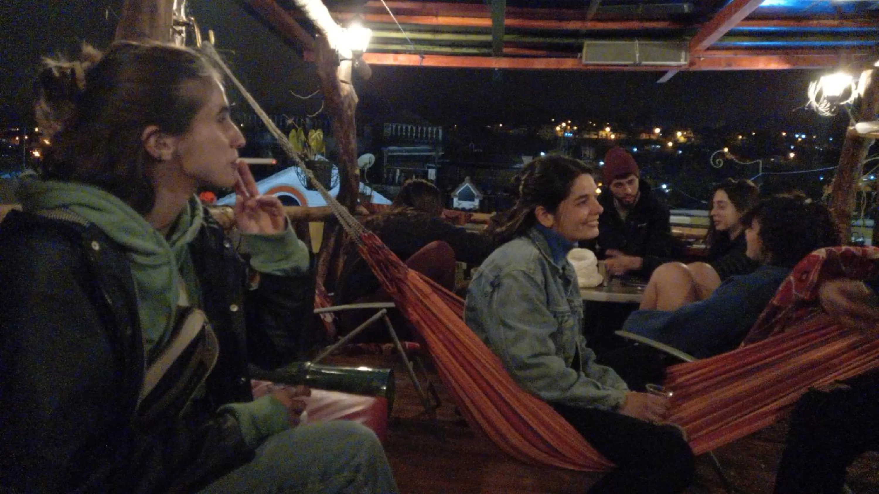 People in Flying Donkey