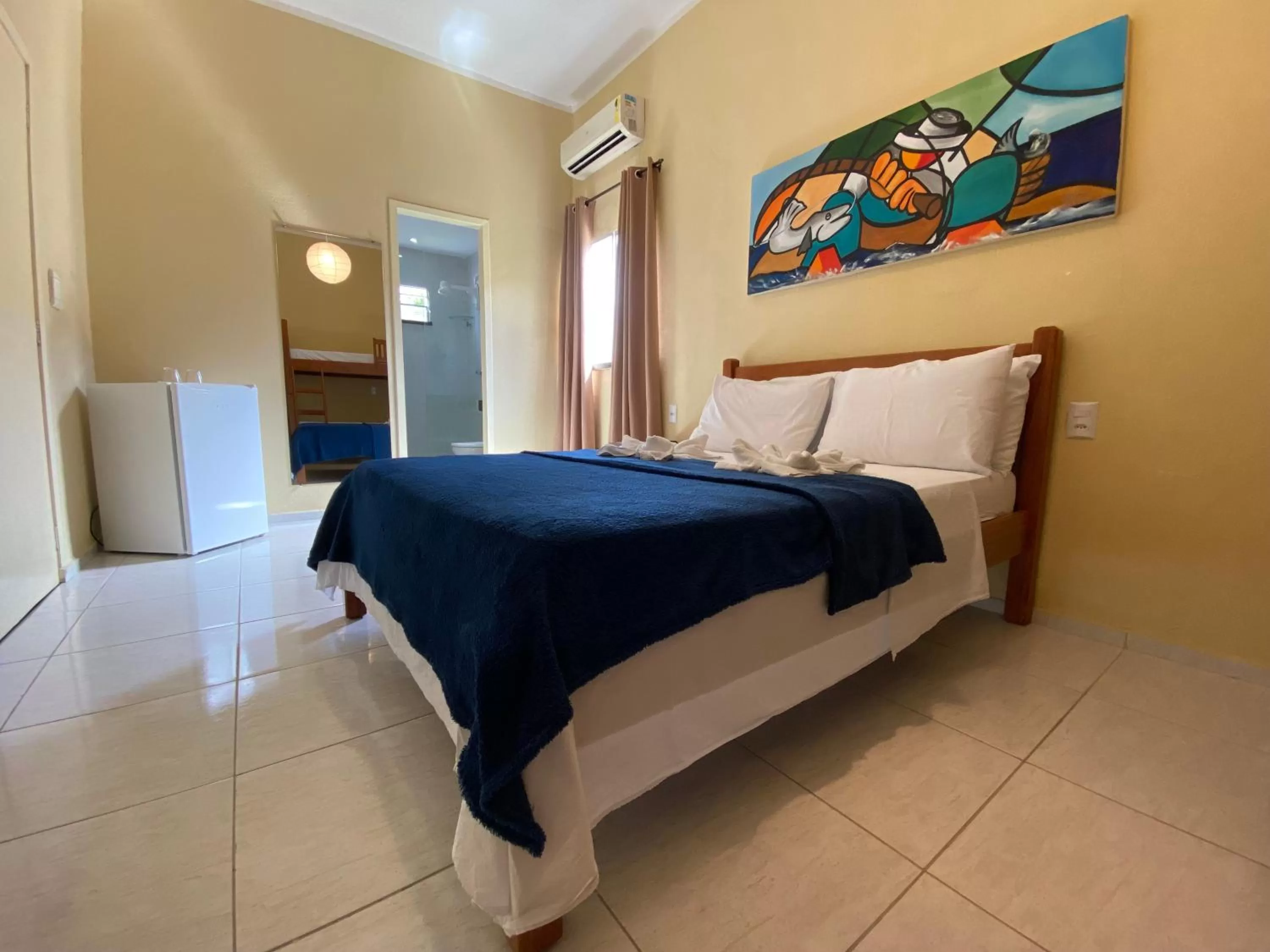 Bed in Refúgio Pousada Fortaleza