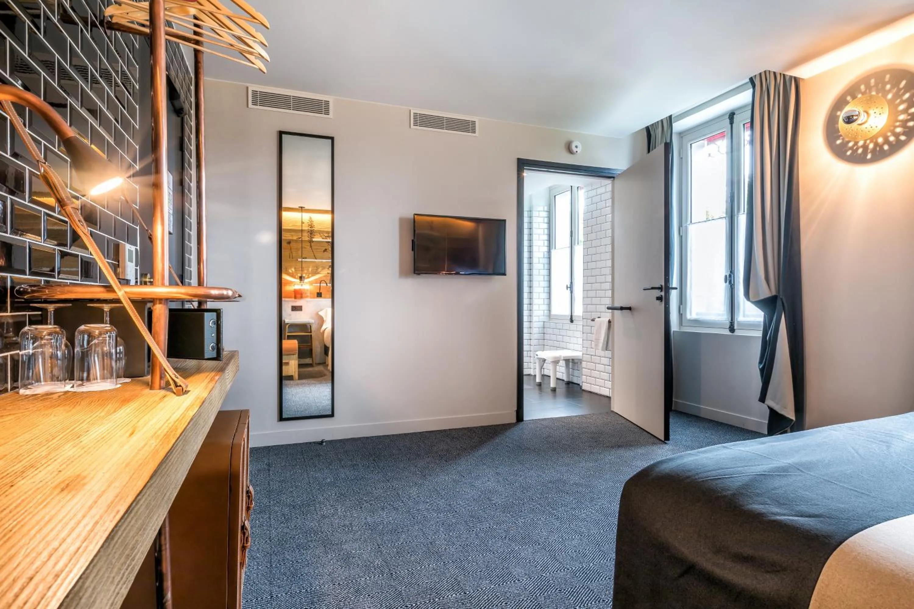 Bed in Hotel Restaurant Au Boeuf Couronné