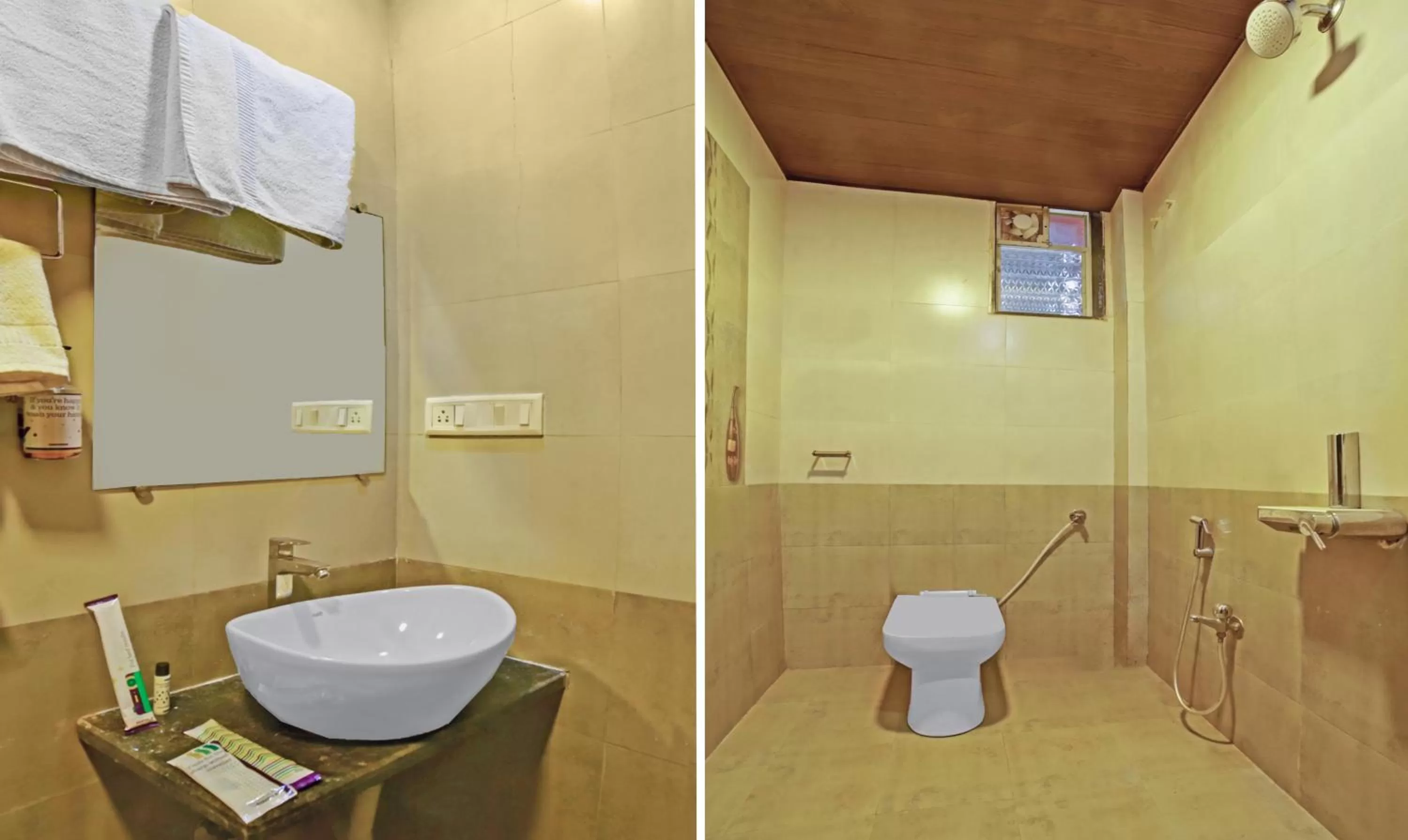 Bathroom in Treebo Balaji Excellency with Pool & Spa