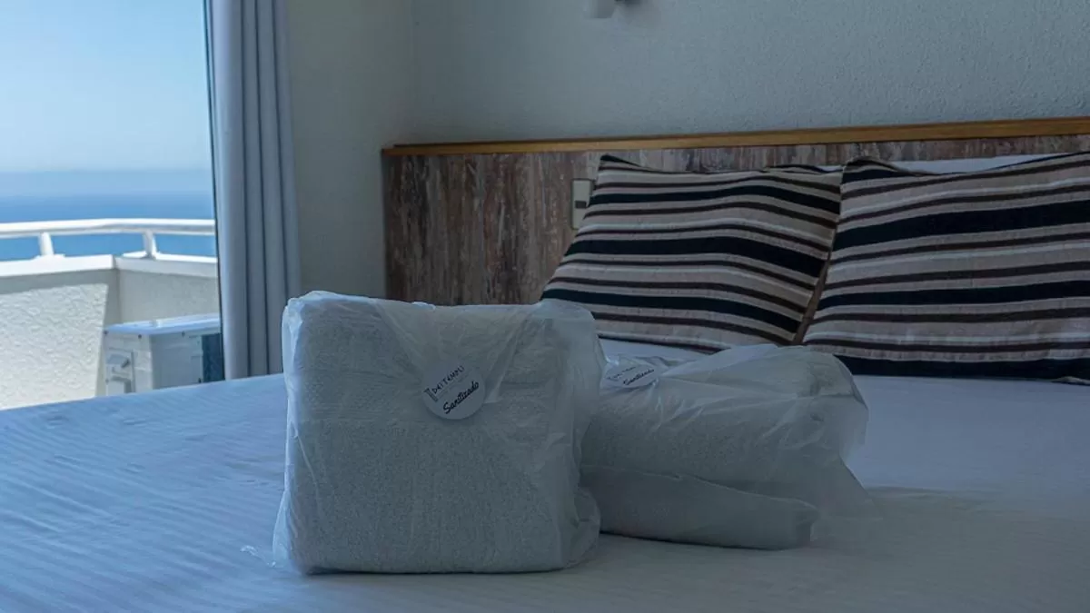 Bed in Dei Templi Apart Hotel