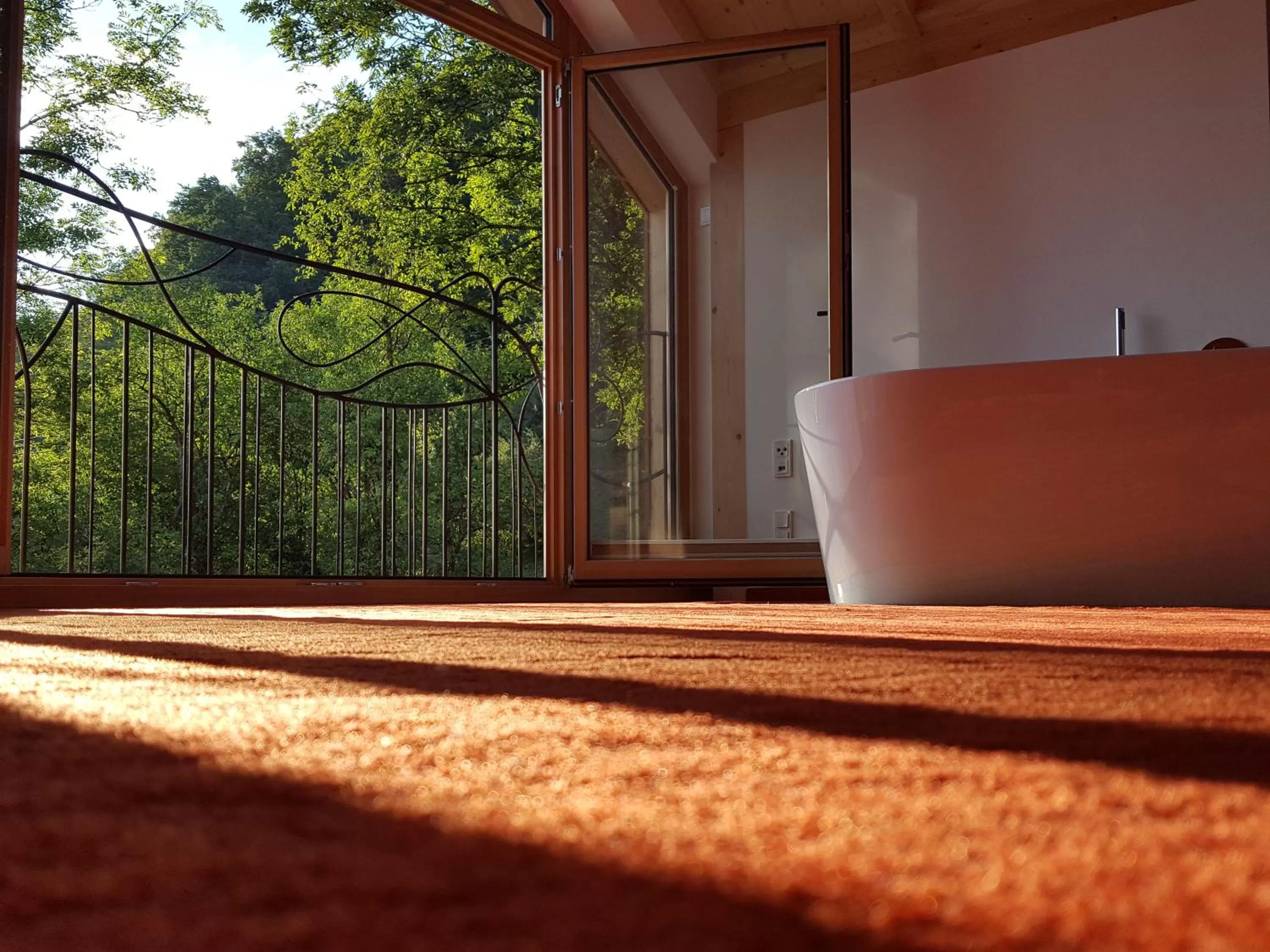 Garden view in Sunhill Appartments, klimatisiert