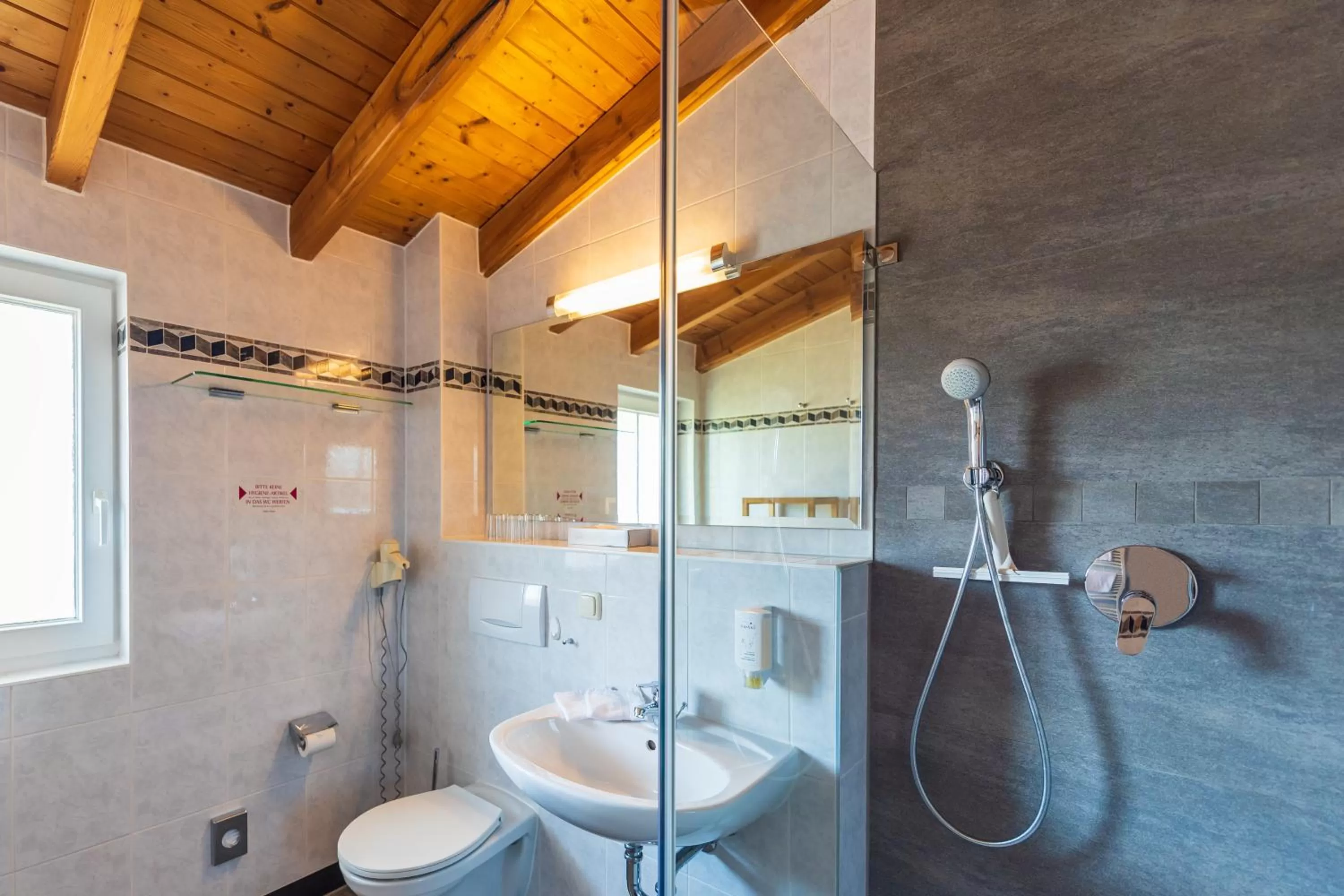 Shower, Bathroom in Hotel Garni Getreuer Eckart