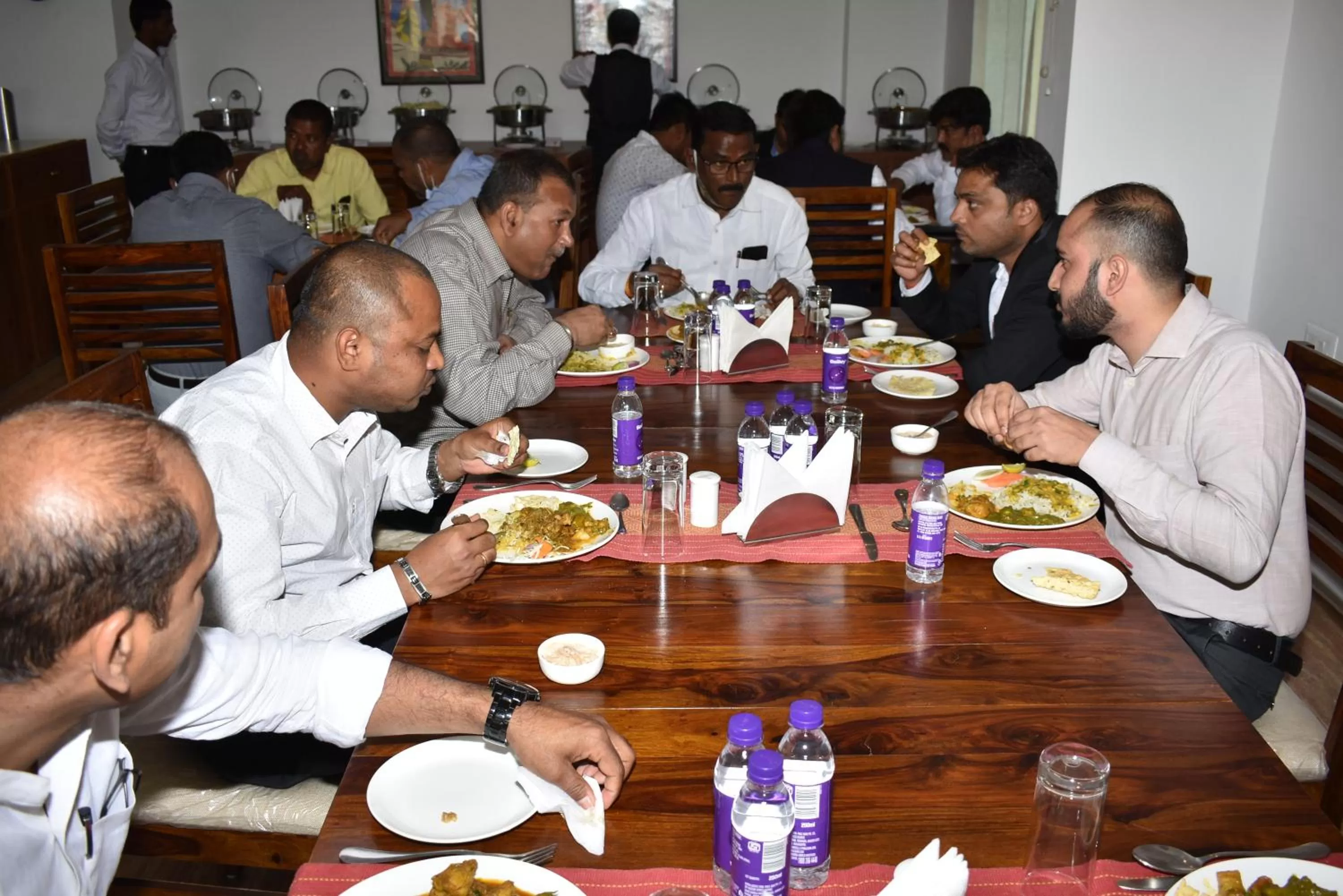 group of guests in The Bodhgaya Hotel School