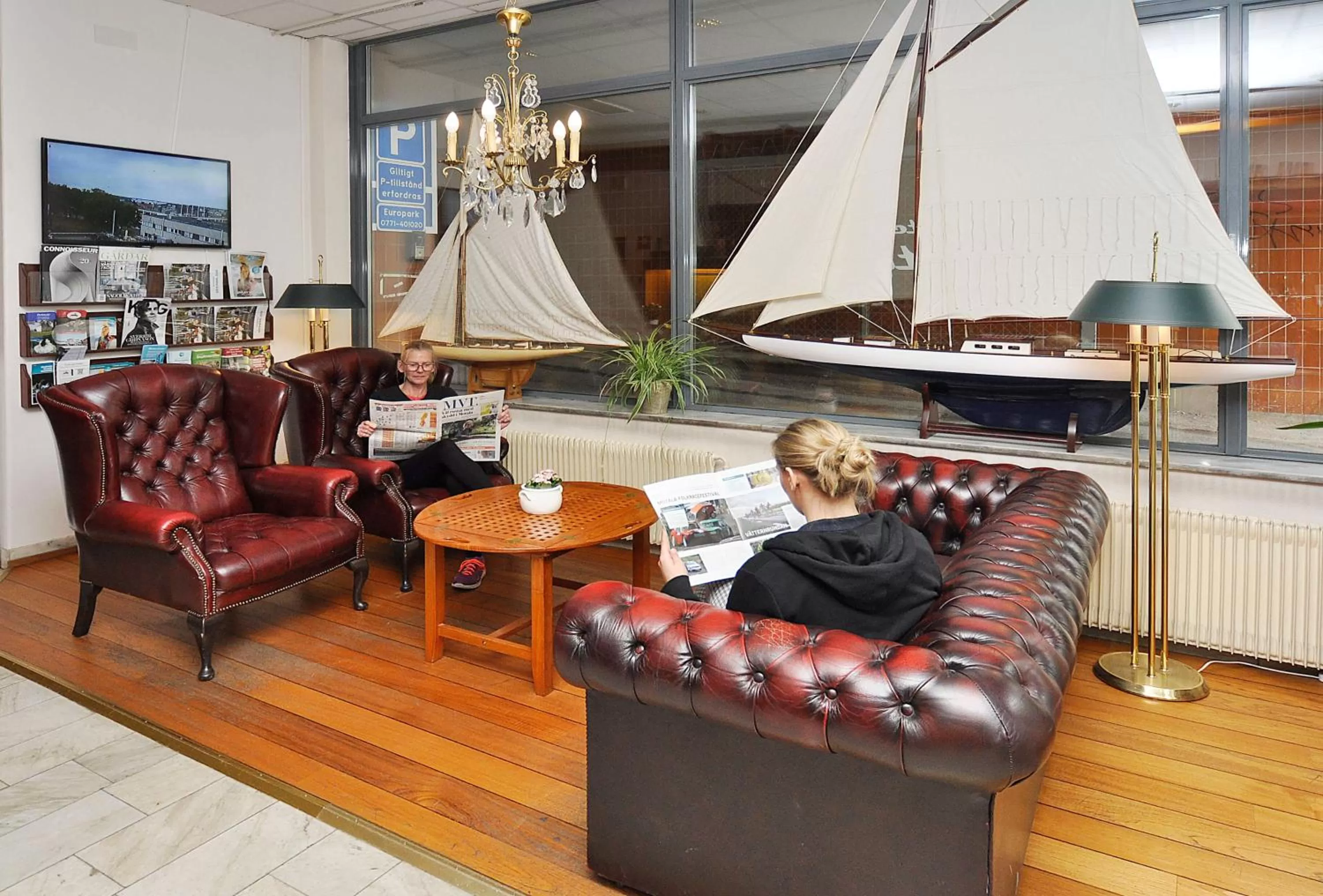 Lobby or reception in Hotell City