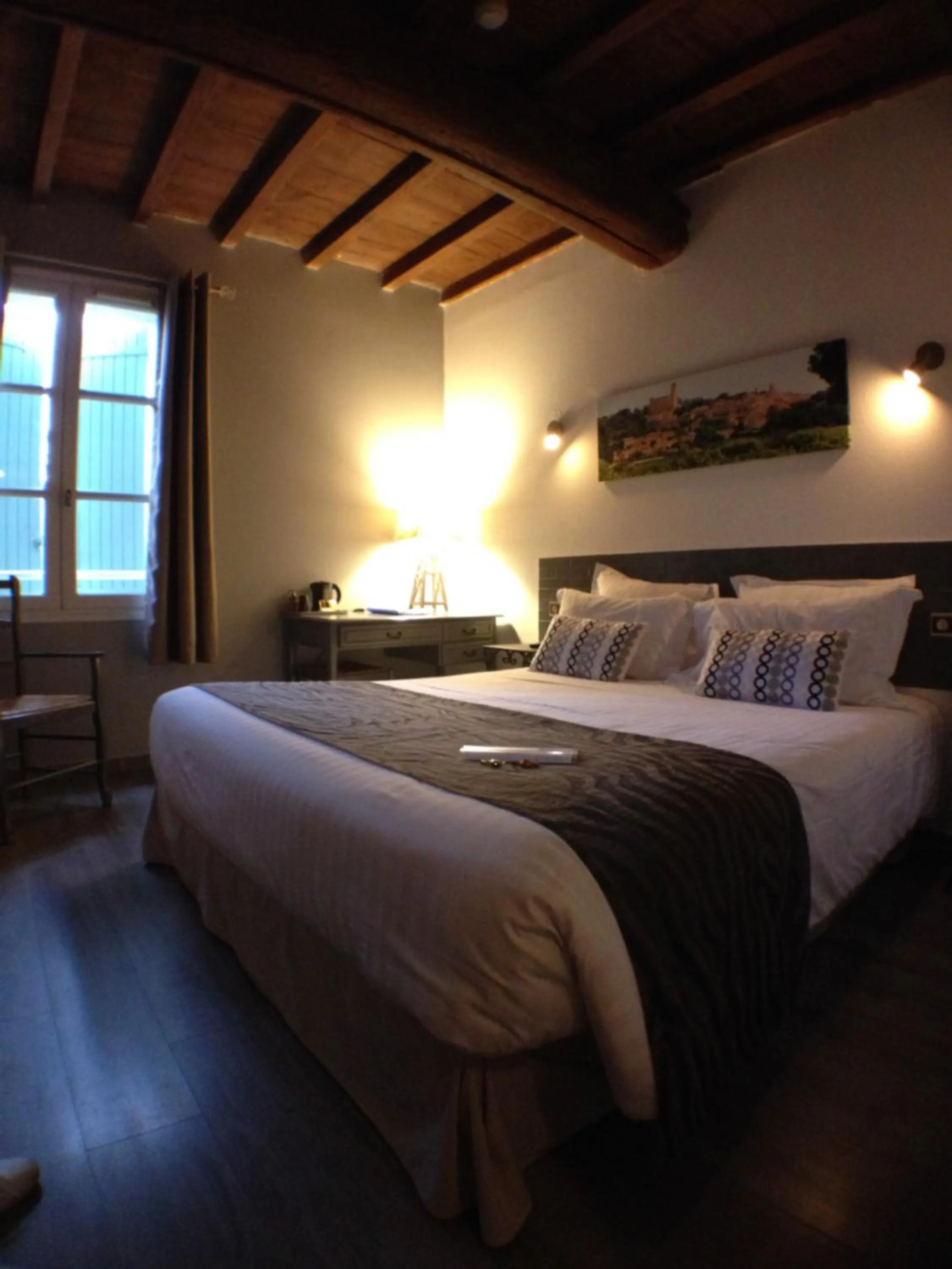Photo of the whole room, Bed in Logis Hotel la Ferme