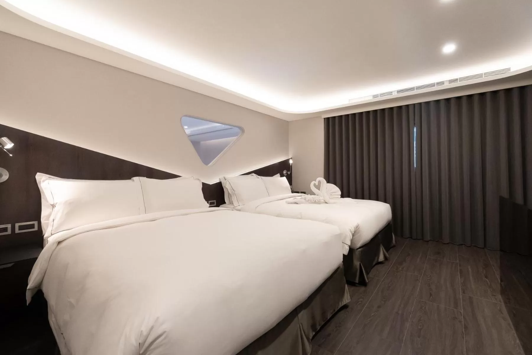 Bed in Starhaus Hotel