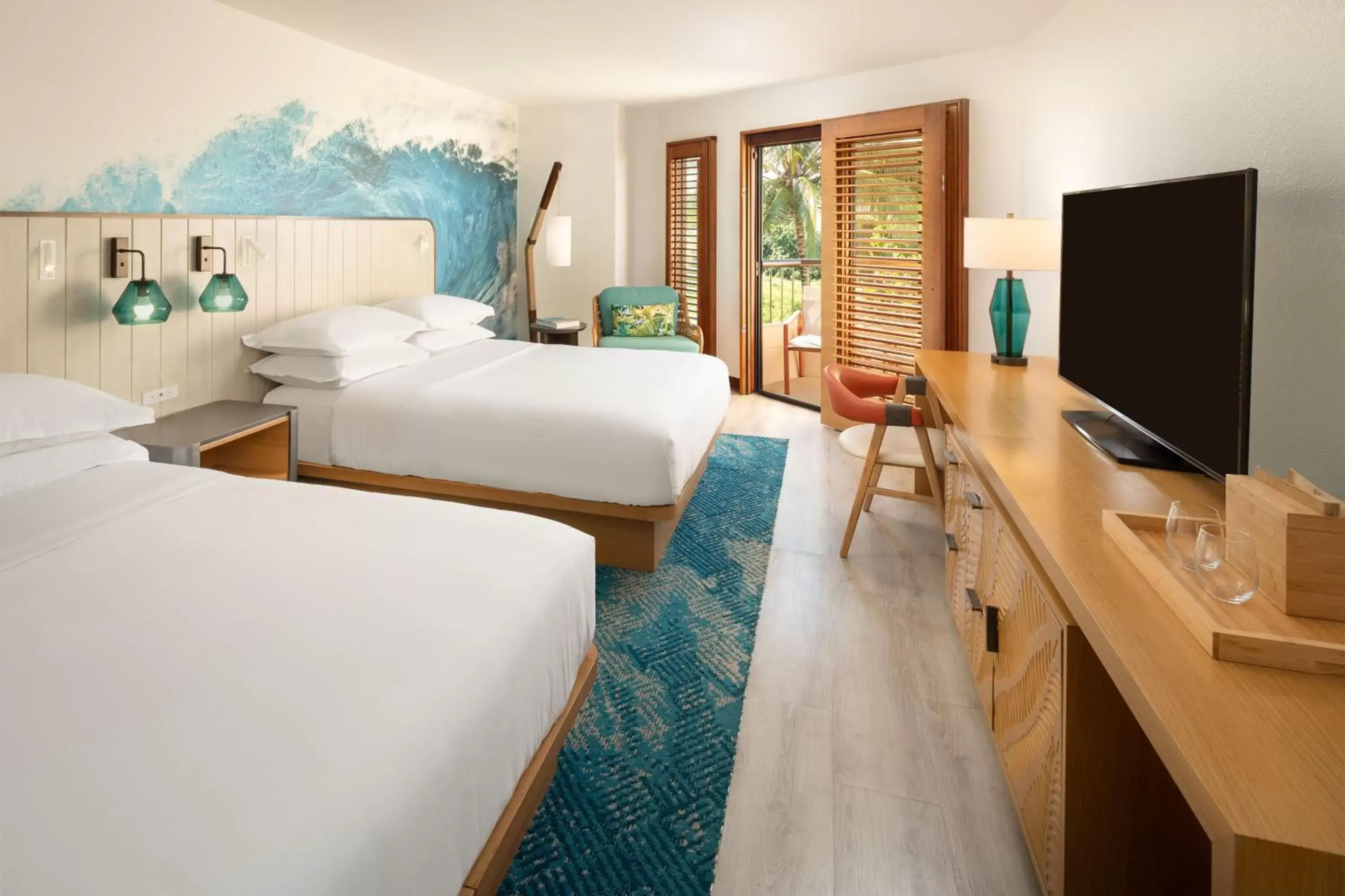 standard room garden view 2 queen in Sheraton Kauai Coconut Beach Resort standard room garden view 2 queen in Sheraton Kauai Coconut Beach Resort