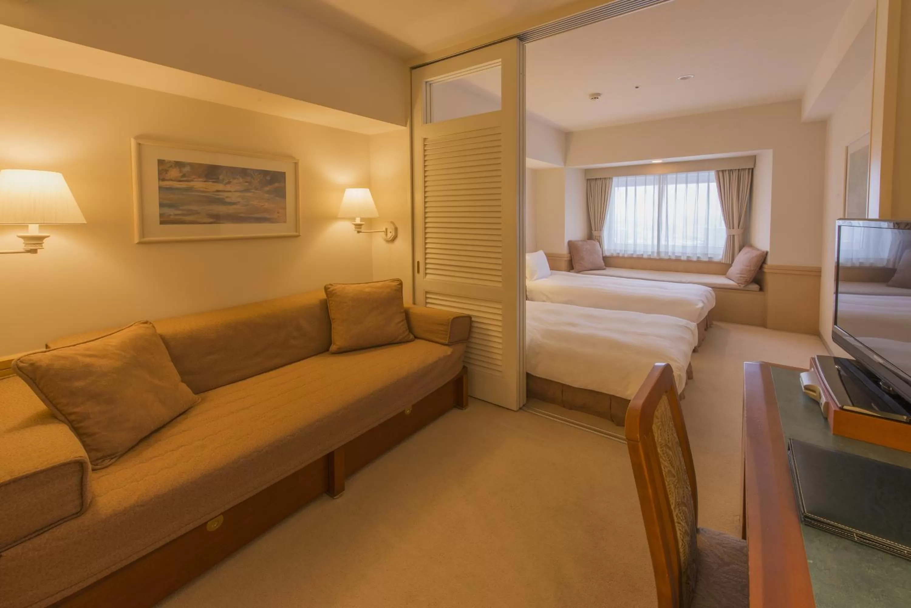 Photo of the whole room, Bed in HOTEL MYSTAYS PREMIER Sapporo Park