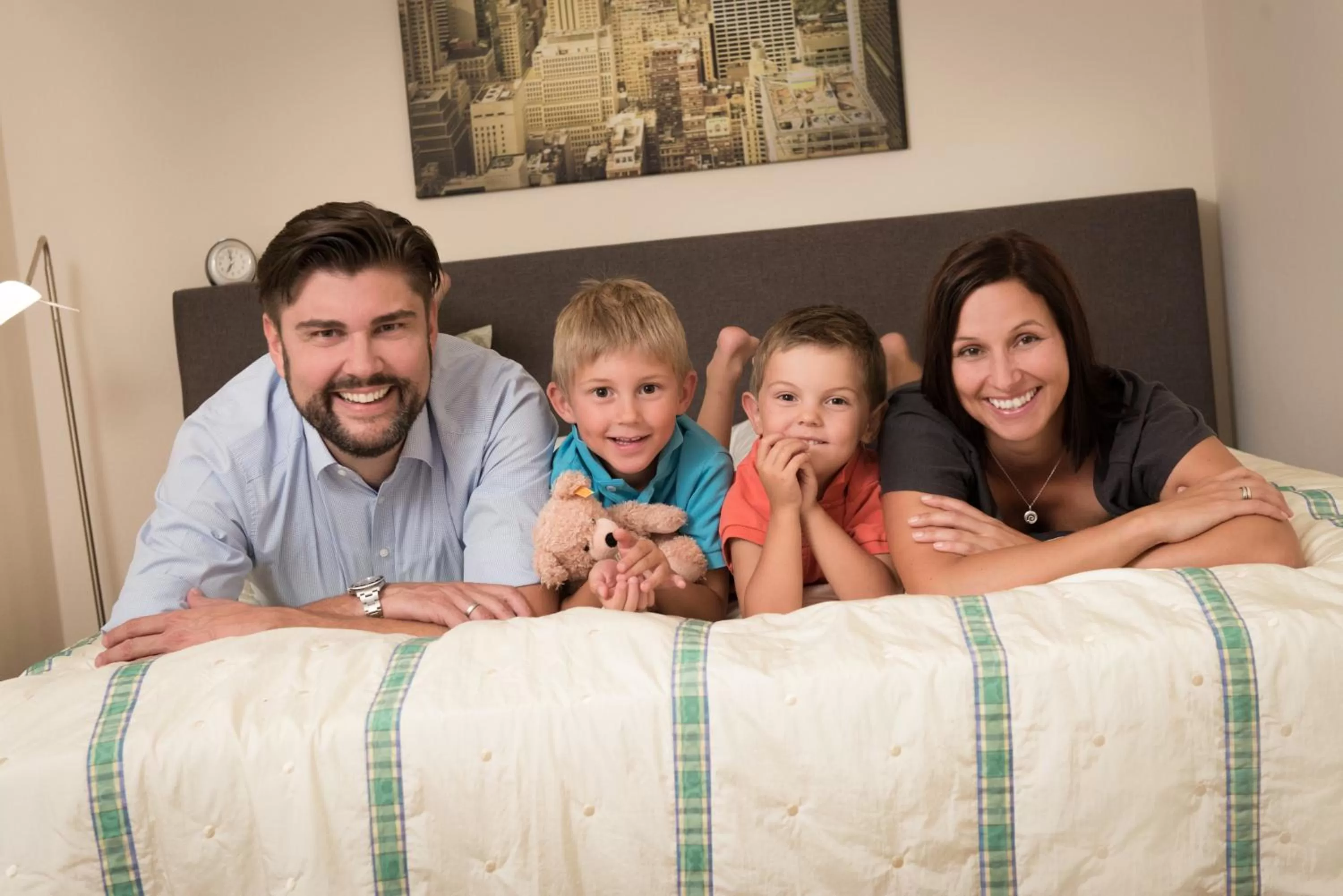 Bed in Boardinghouse Hotel Münchner Hof Pfarrkirchen