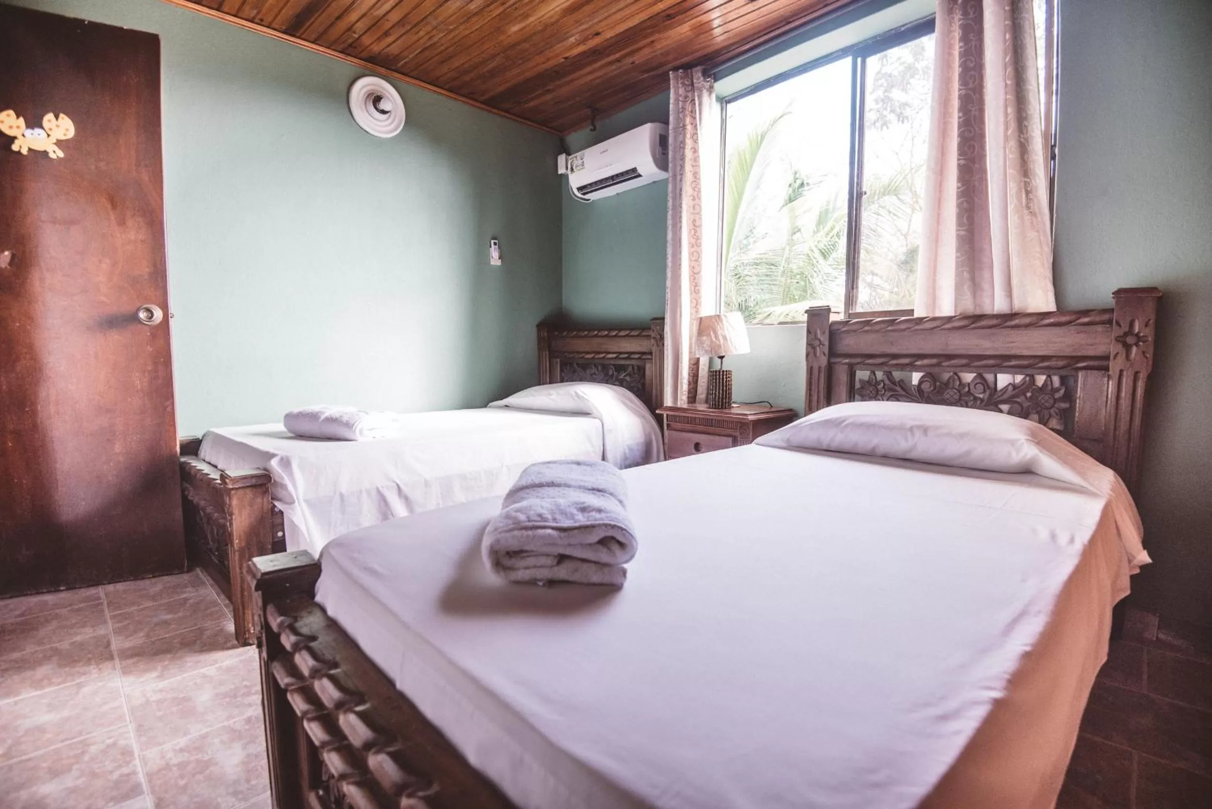 Bed in The Rock House Eco