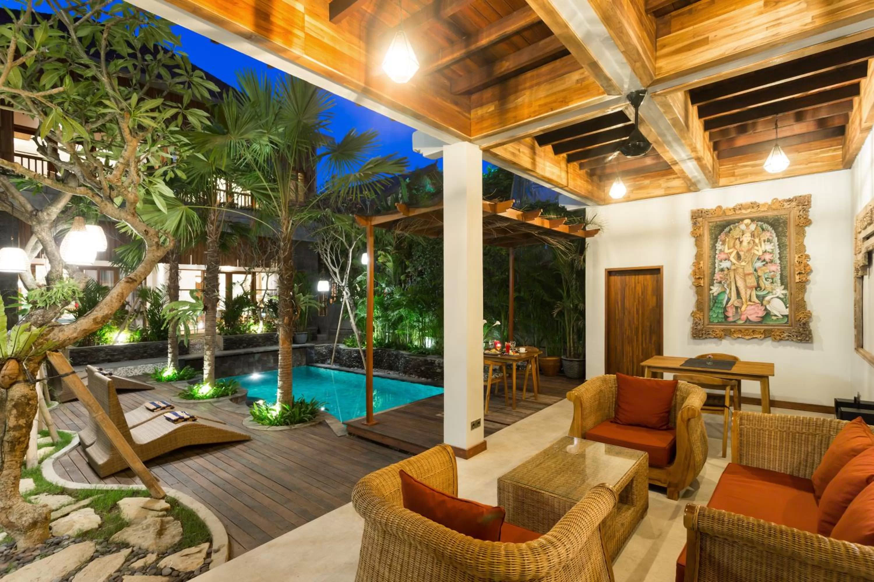 Balcony/Terrace, Swimming Pool in Bije Boutique & Gallery