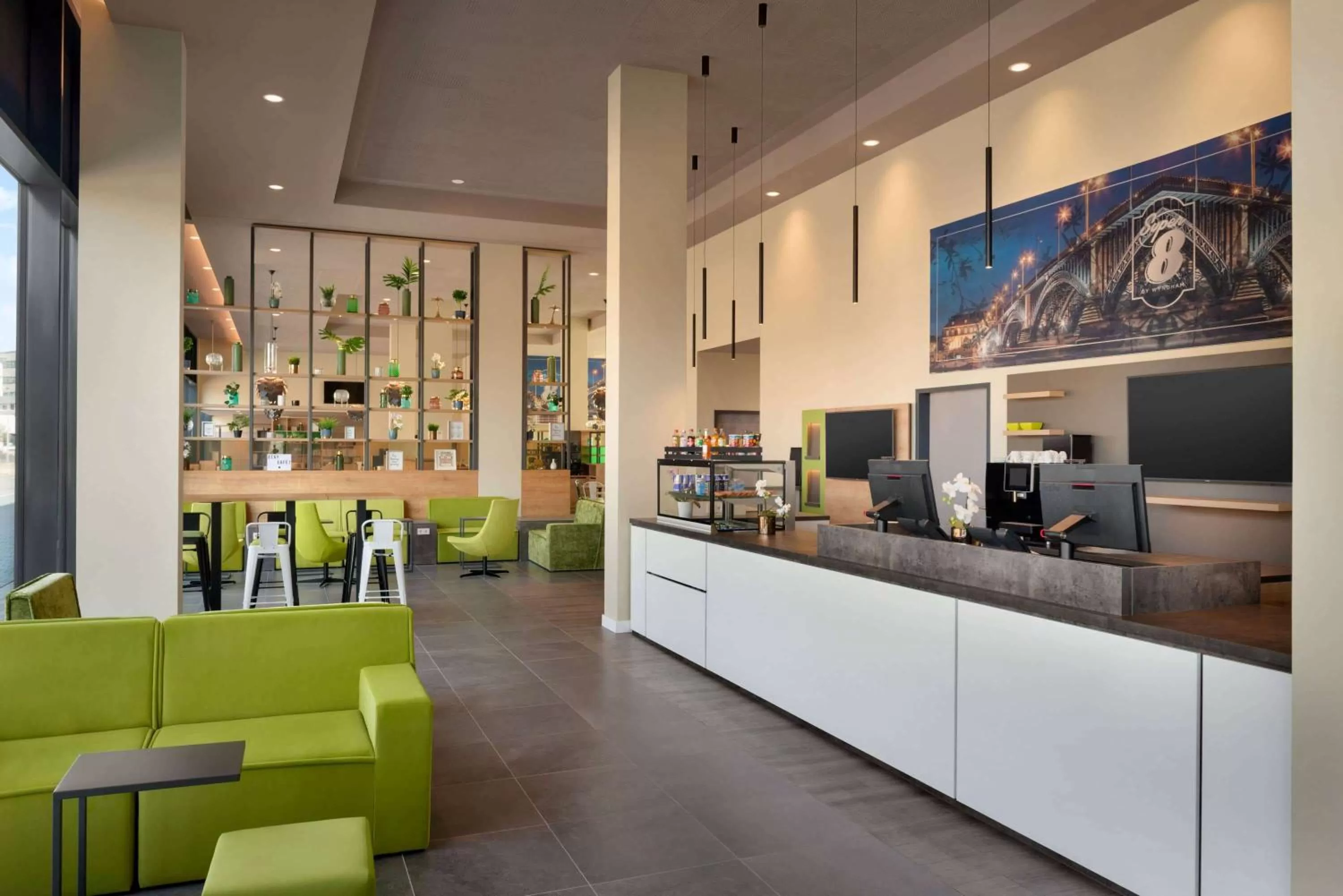 Lobby or reception in Super 8 by Wyndham Mainz Zollhafen
