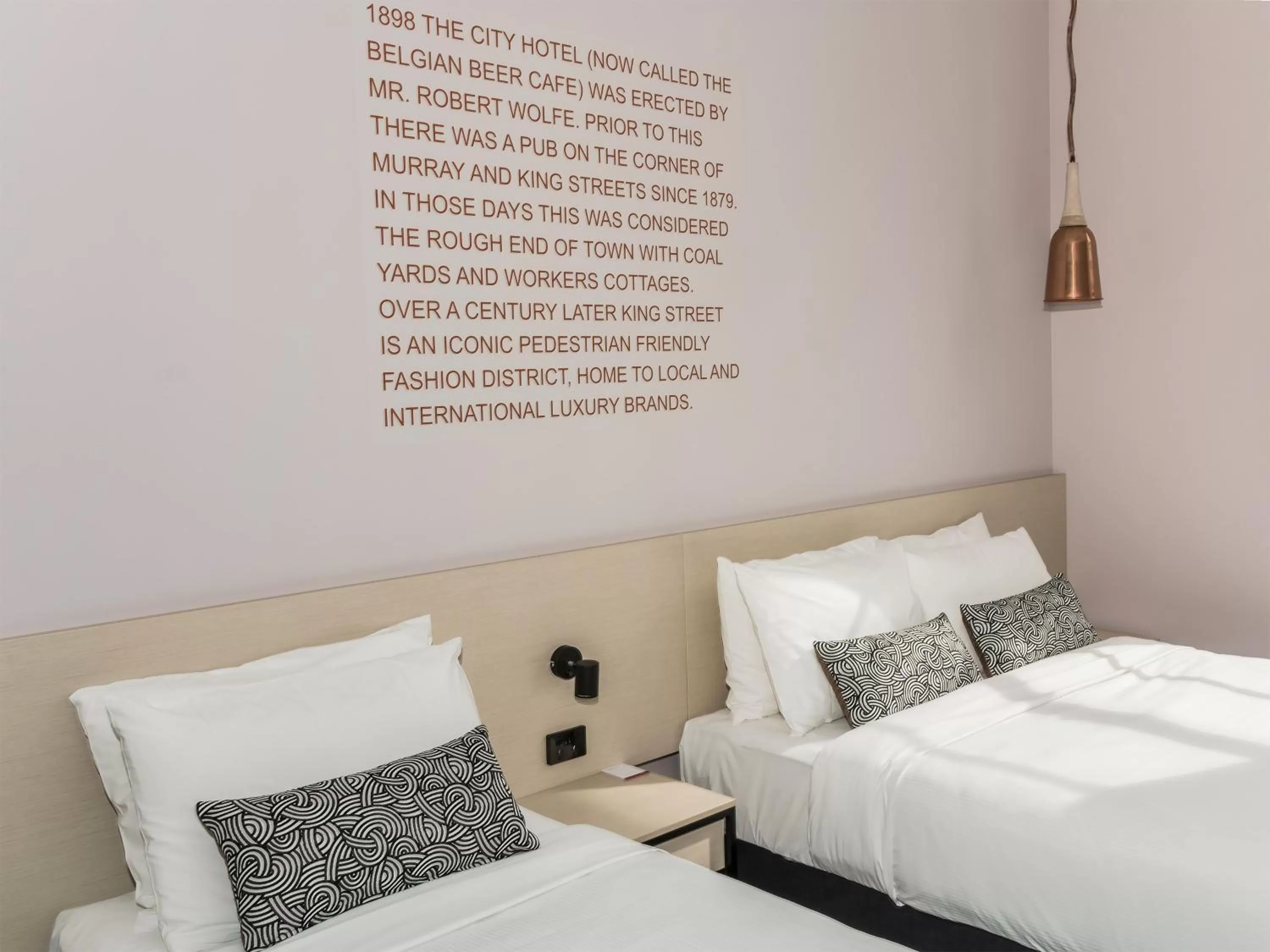 Bedroom, Bed in Nightcap at Belgian Beer Cafe